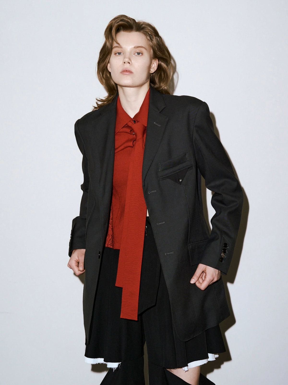 Serge over jacket