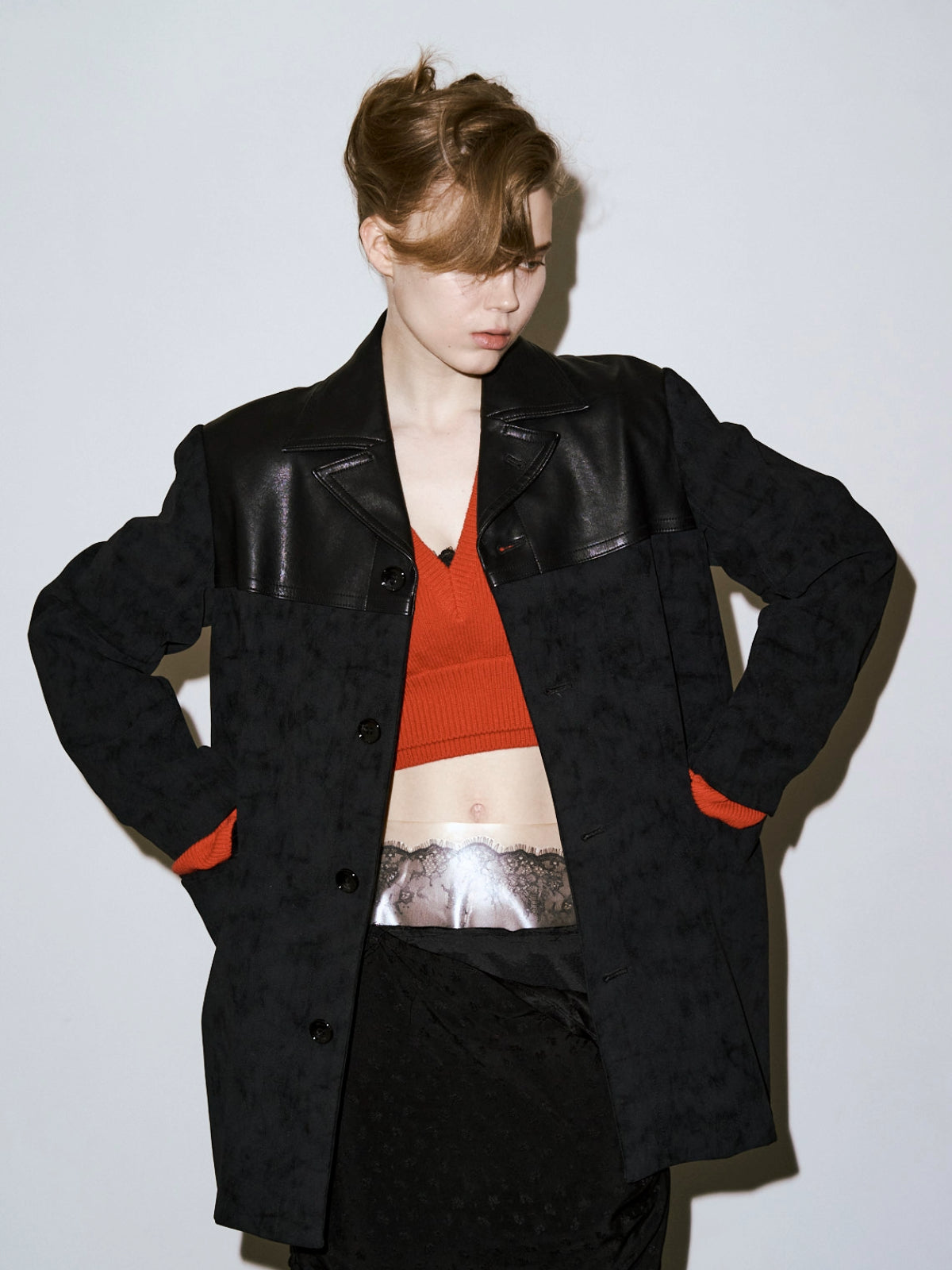FAUX LEATHER JACKET