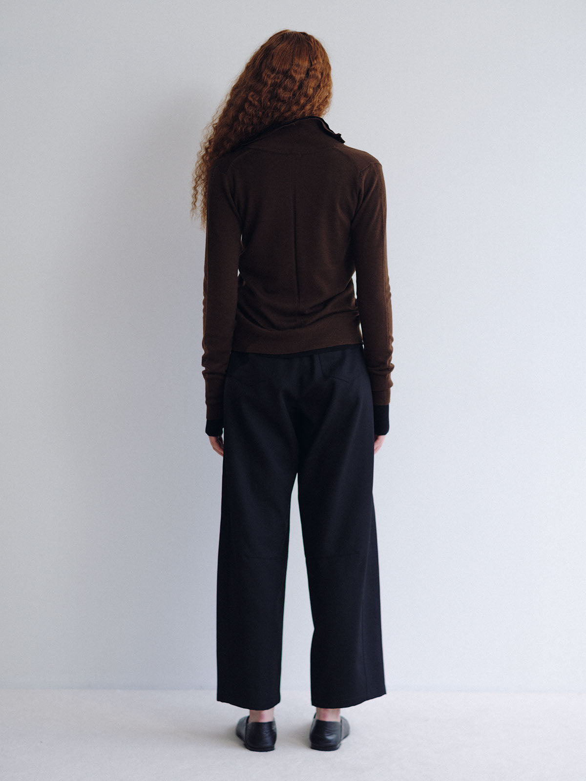 CONVERTIBLE COLLAR KNIT