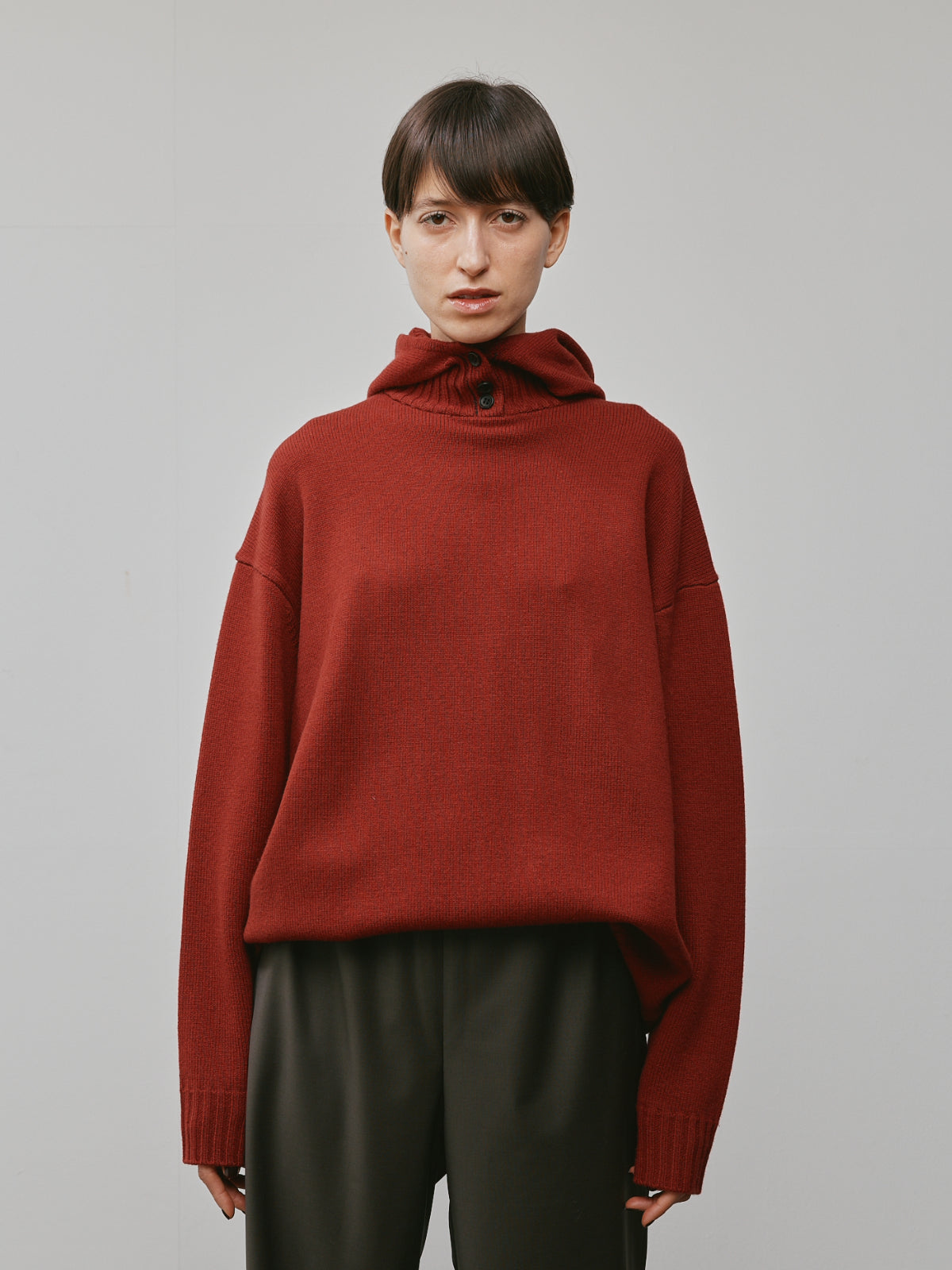 HOODIE KNIT PULLOVEER