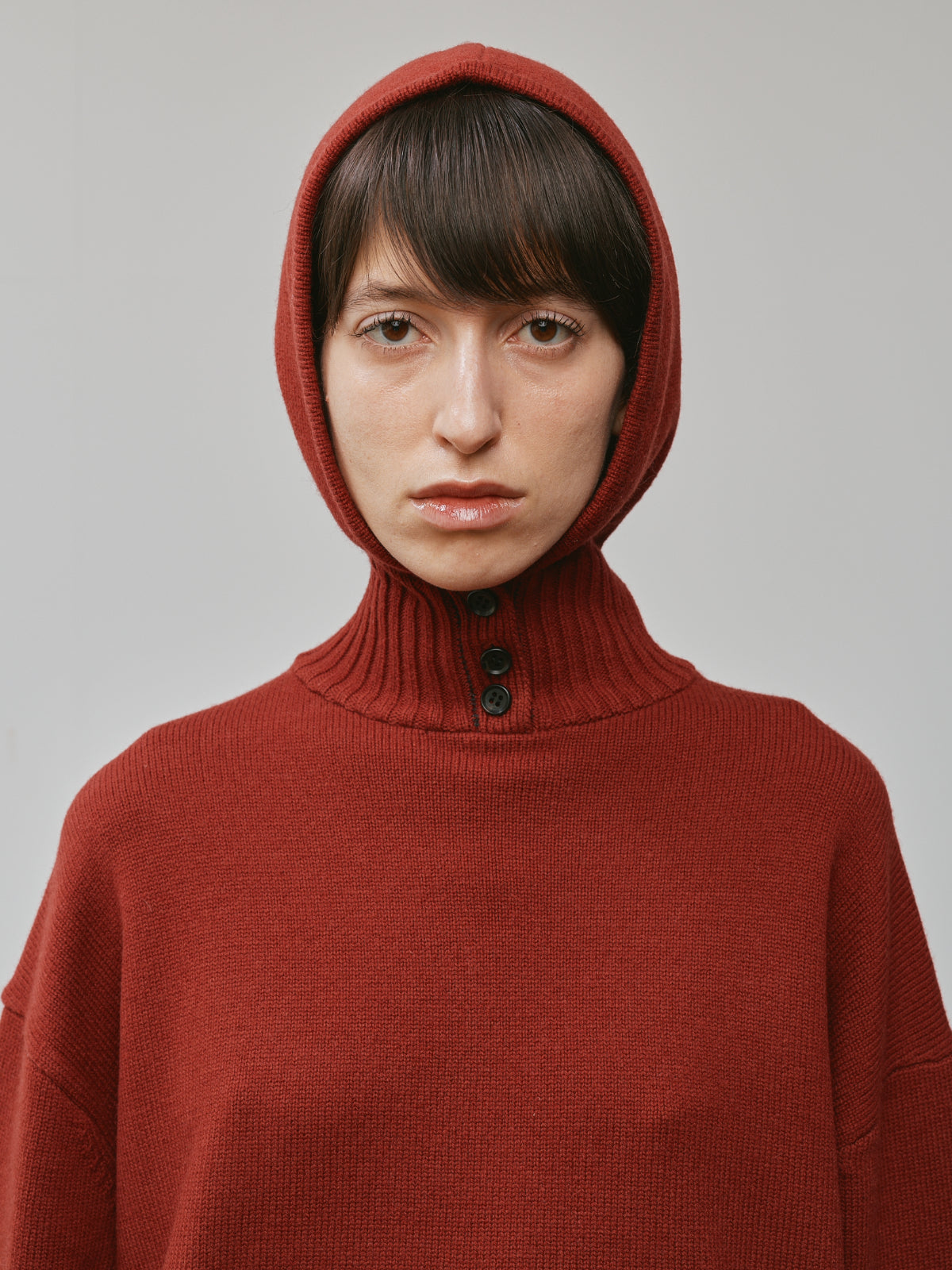 HOODIE KNIT PULLOVEER