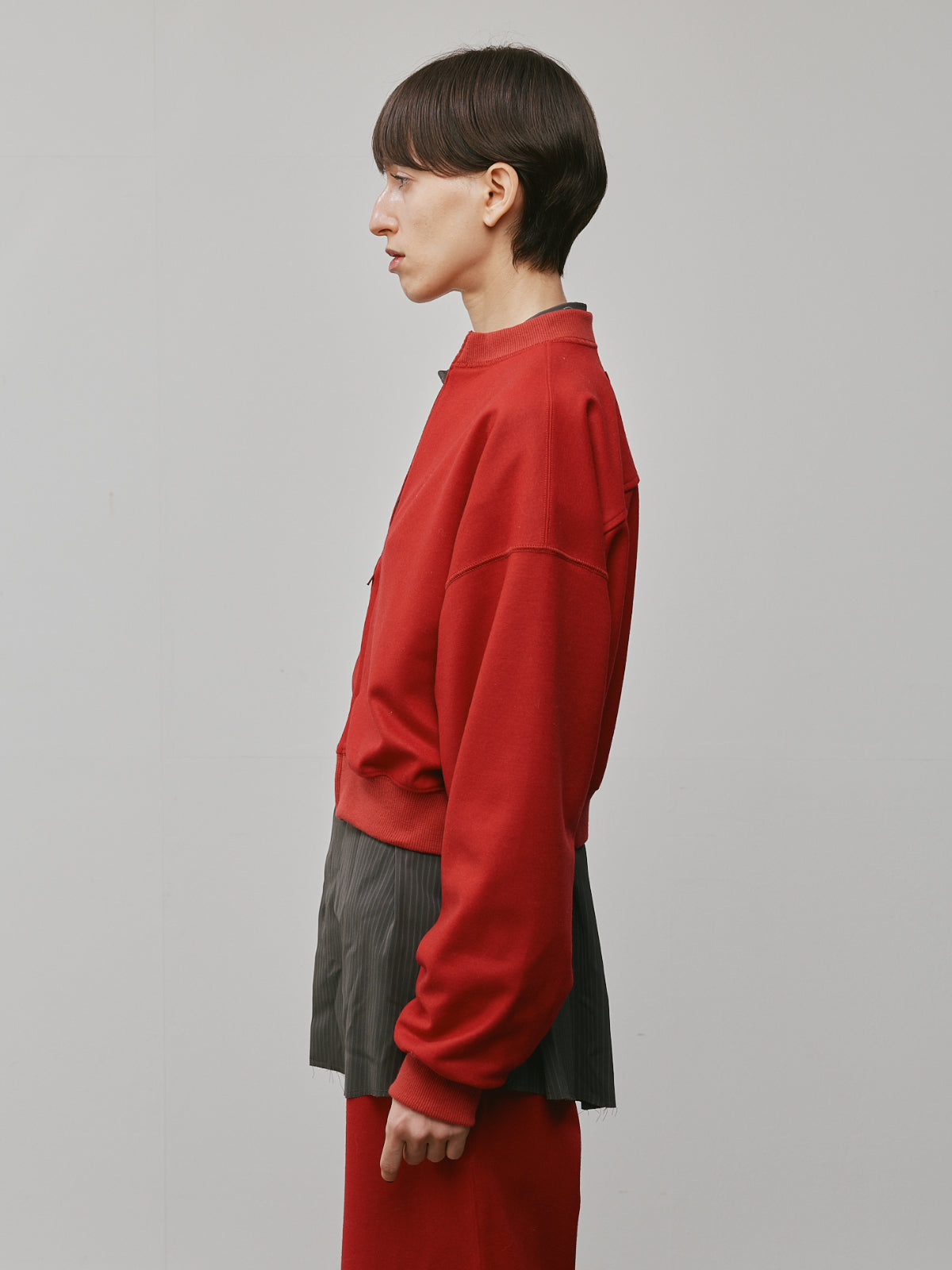 WOOL ZIP PULLOVER