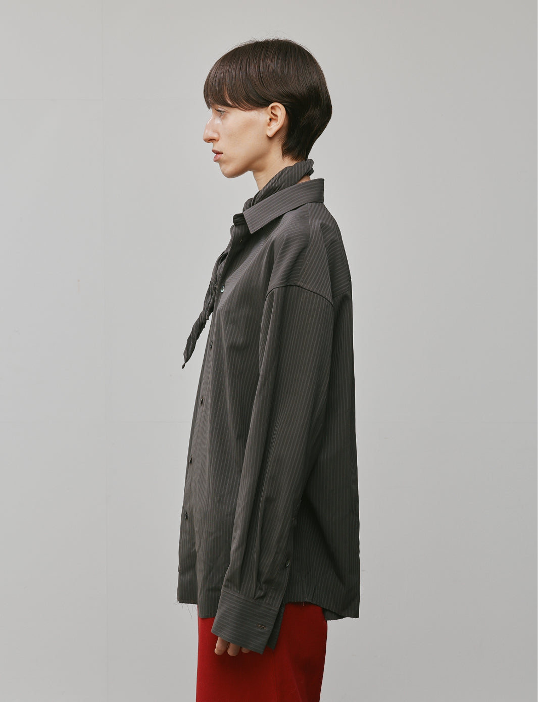 SCARF COLLAR SHRT