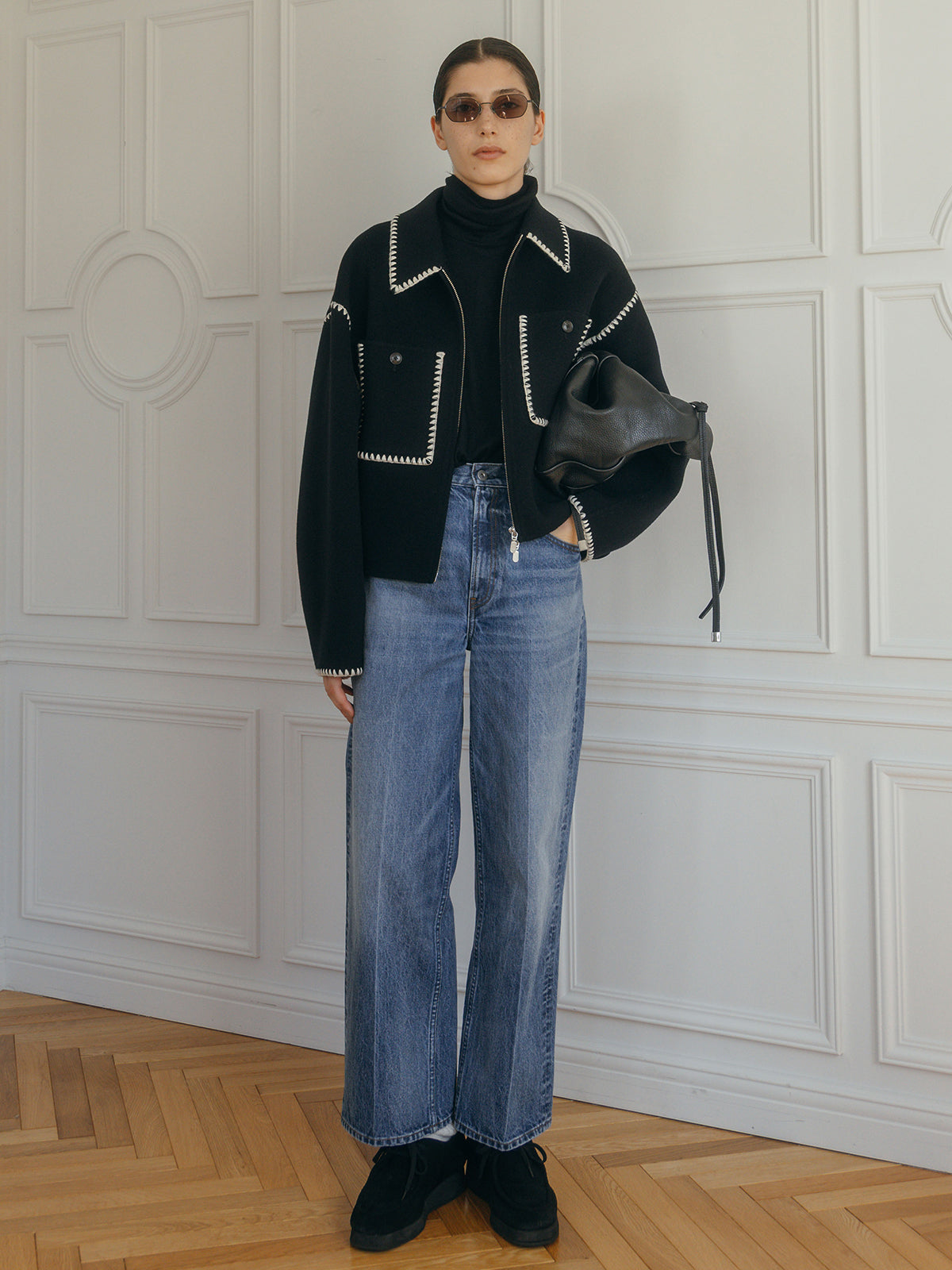 FINE WOOL OVER HIGH NECK TOPS