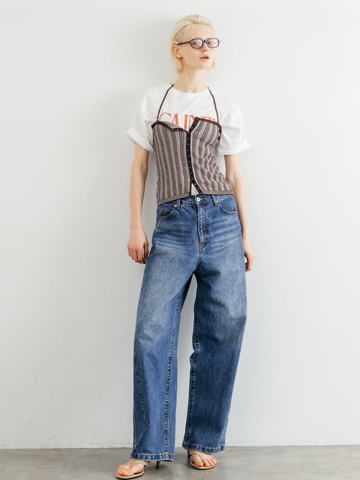 TUCK STITCH BUSTIER