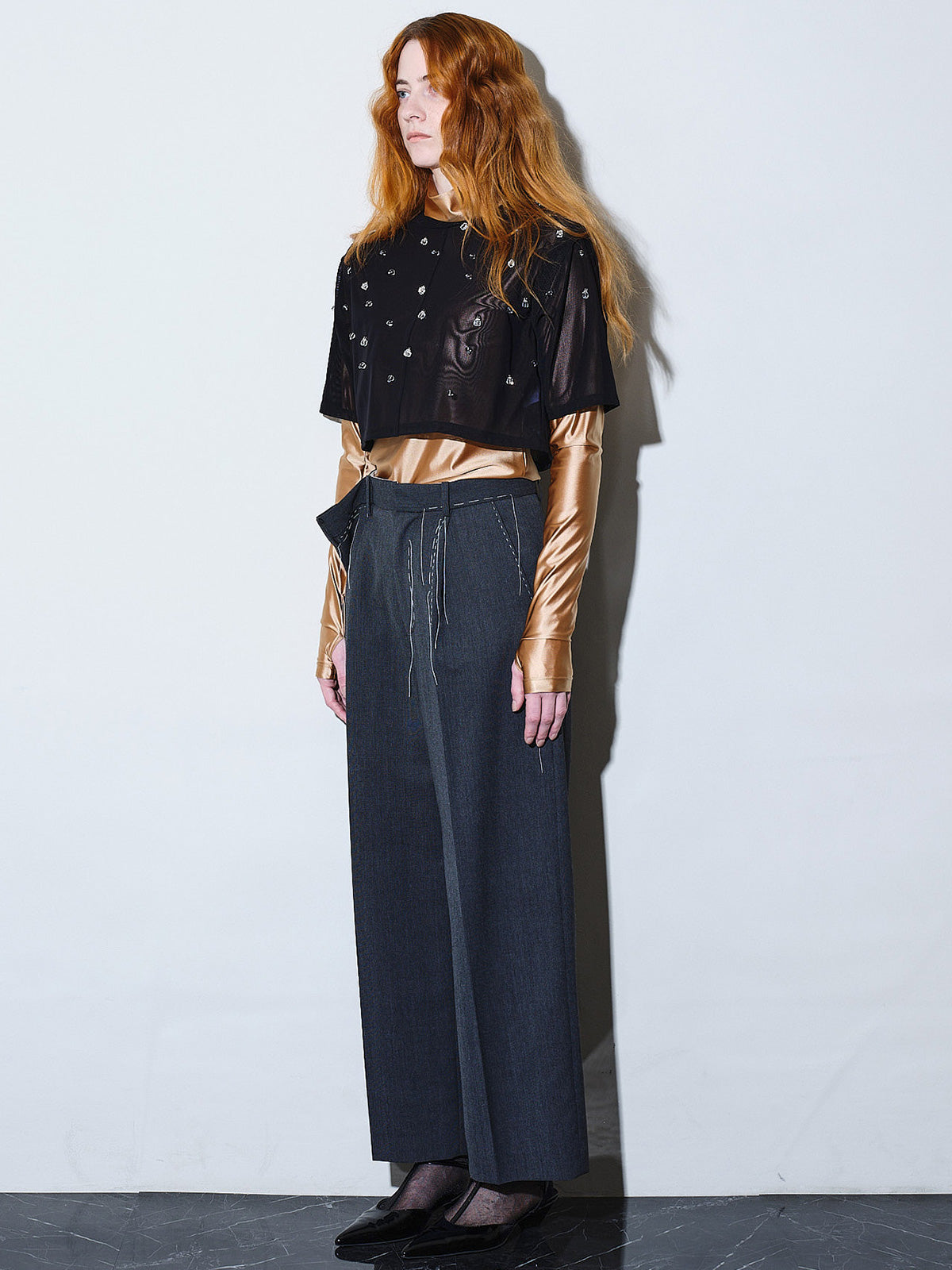 Lantern beads sheer tops