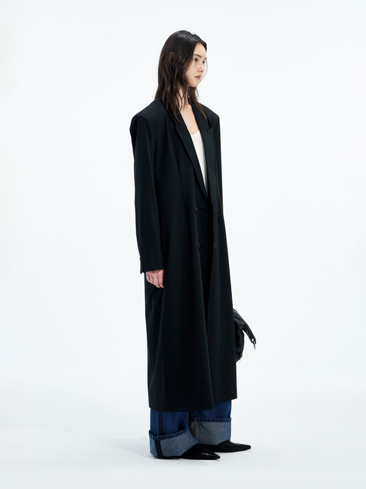 【Studio Doe】StuTurn-Up Cuff Tailored Coat