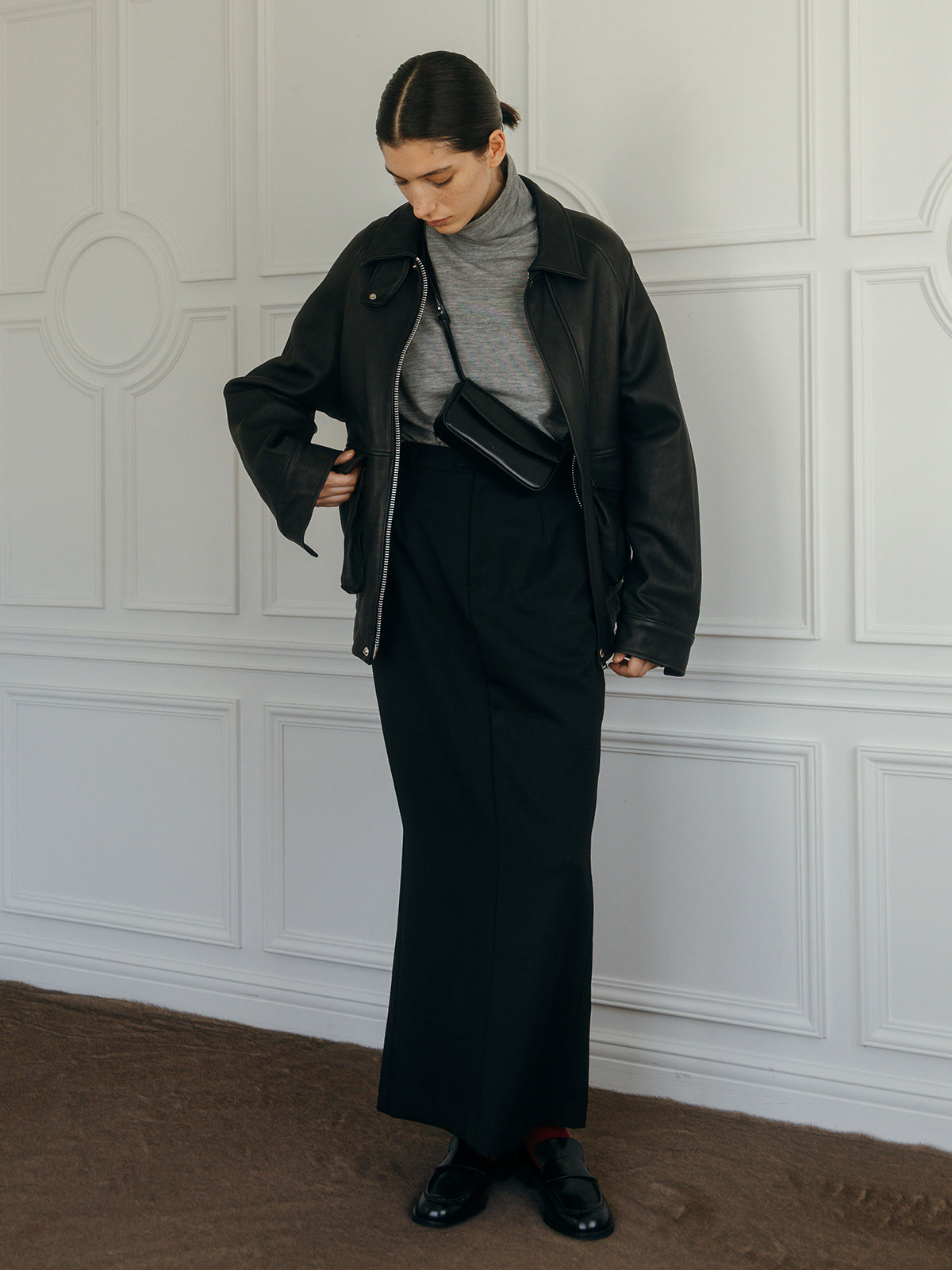 FINE WOOL OVER HIGH NECK TOPS