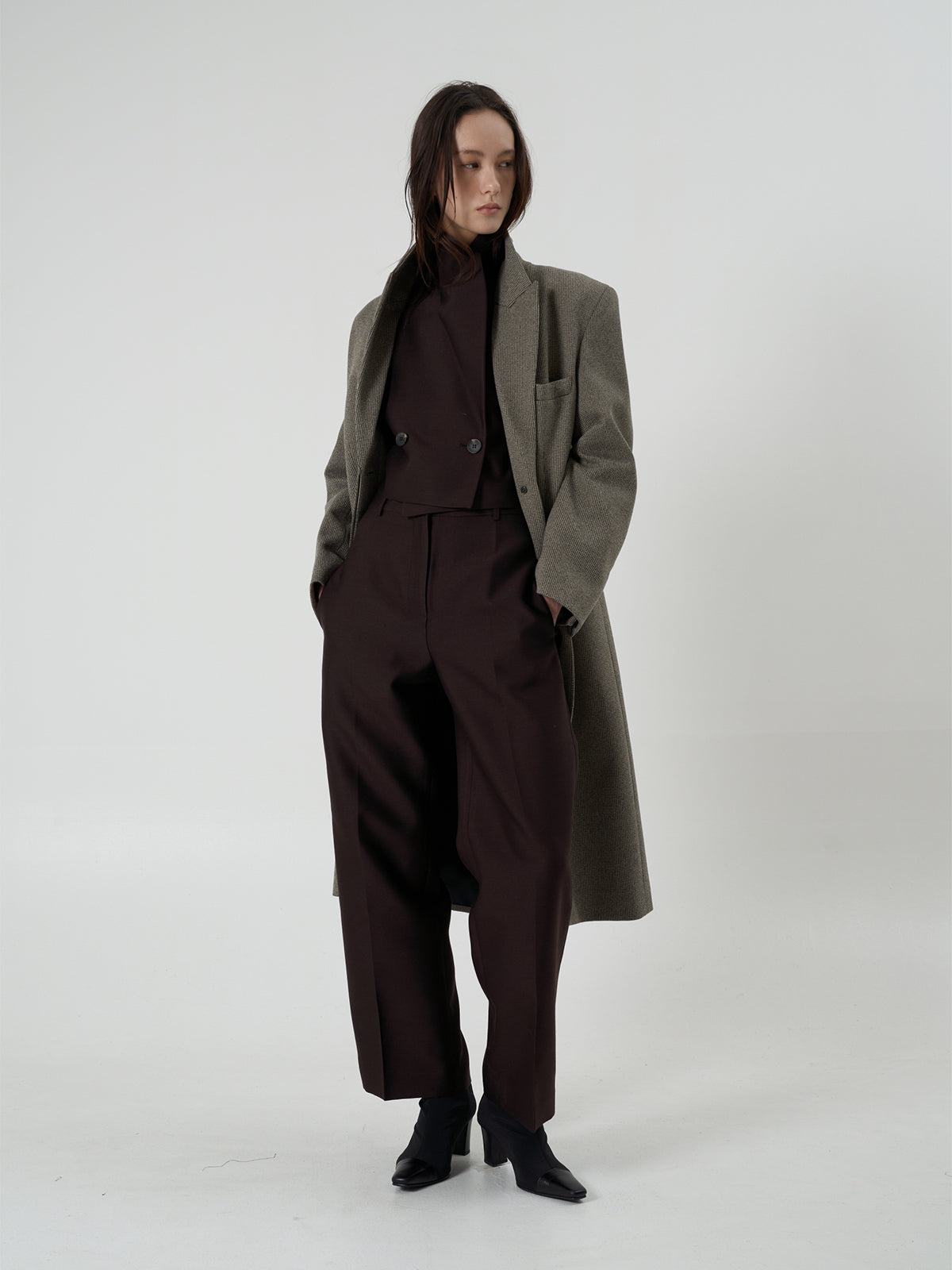 【BLOSSOM】CANAE HIDDEN TRENCH COAT