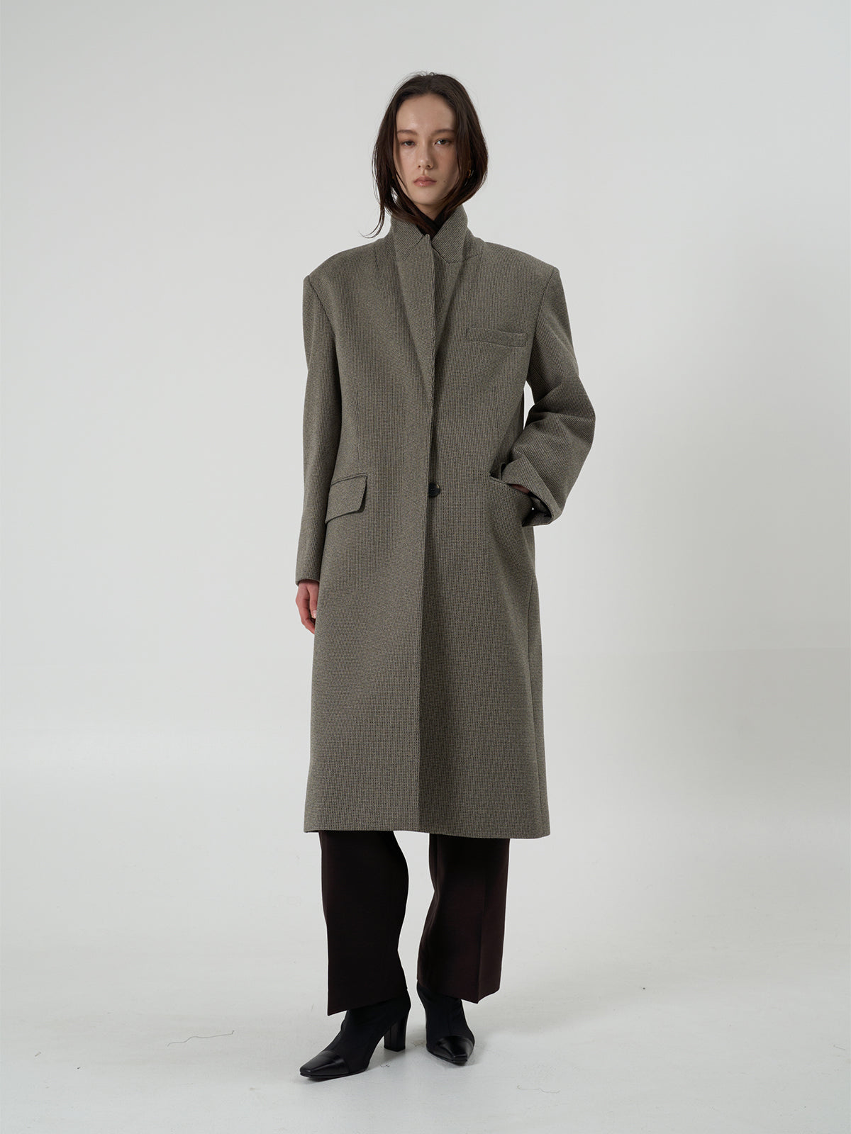 【BLOSSOM】CANAE HIDDEN TRENCH COAT