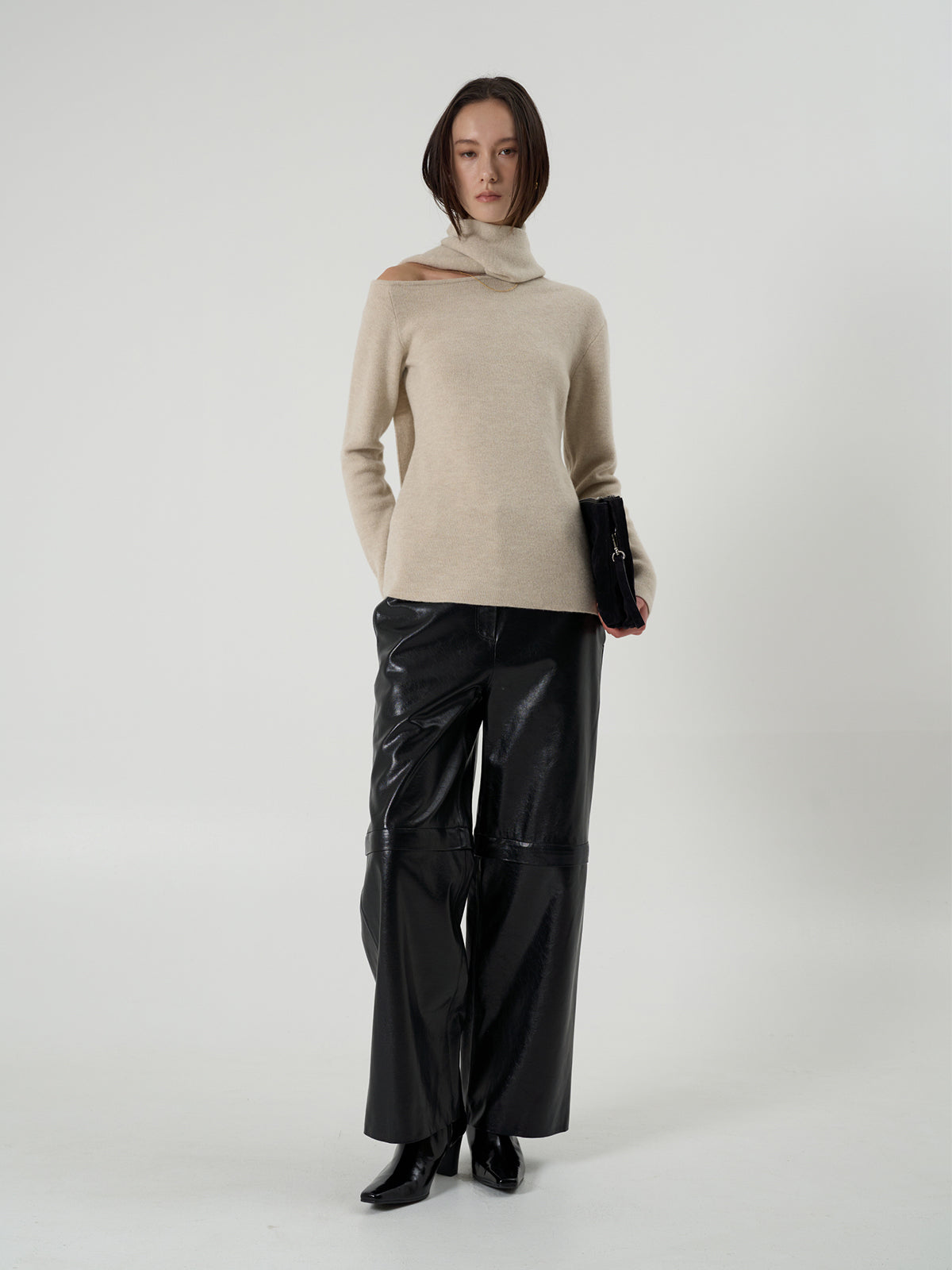 【BLOSSOM】AMBER ONE SHOULDER KNIT