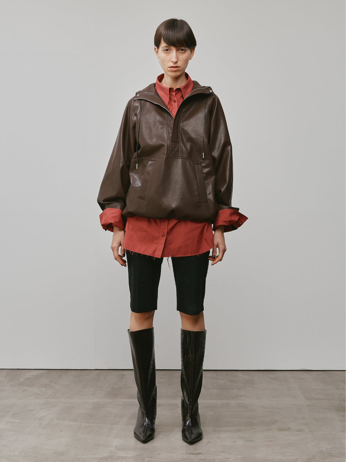 ANORAC in leather