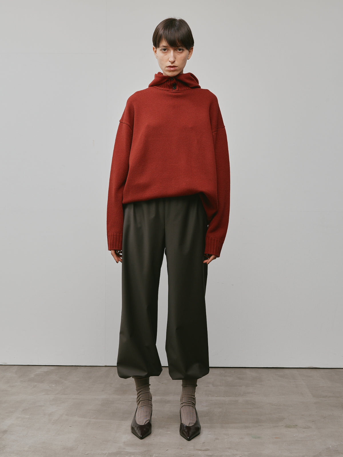 HOODIE KNIT PULLOVEER
