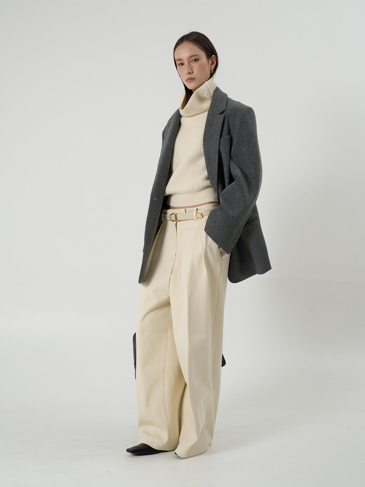 【BLOSSOM】RIVER WOOL OVERFIT JACKET
