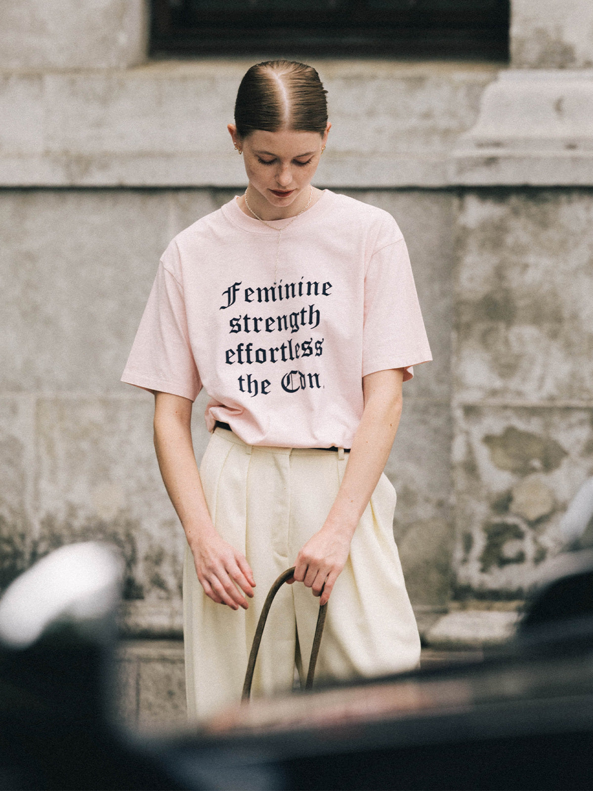 PARMANENT TEE(FLOCKY OLD ENGLISH)