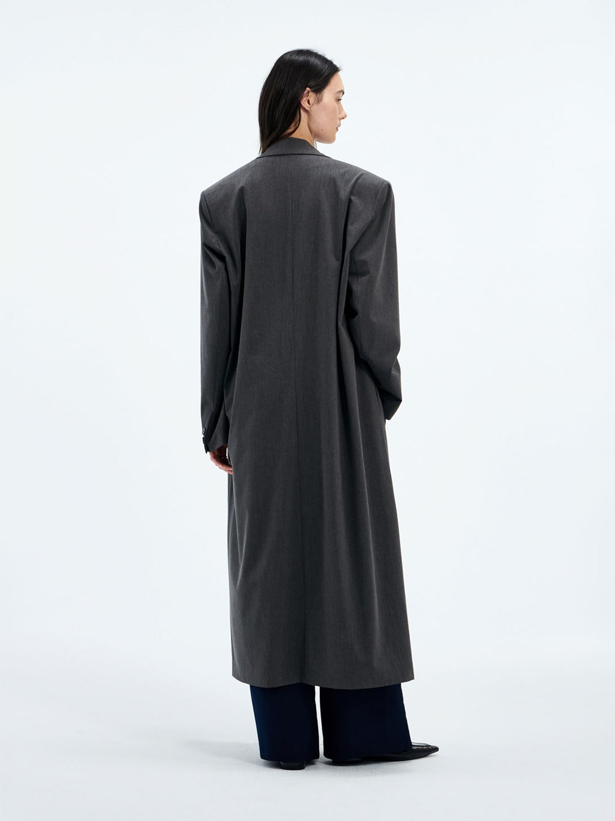 【Studio Doe】StuTurn-Up Cuff Tailored Coat