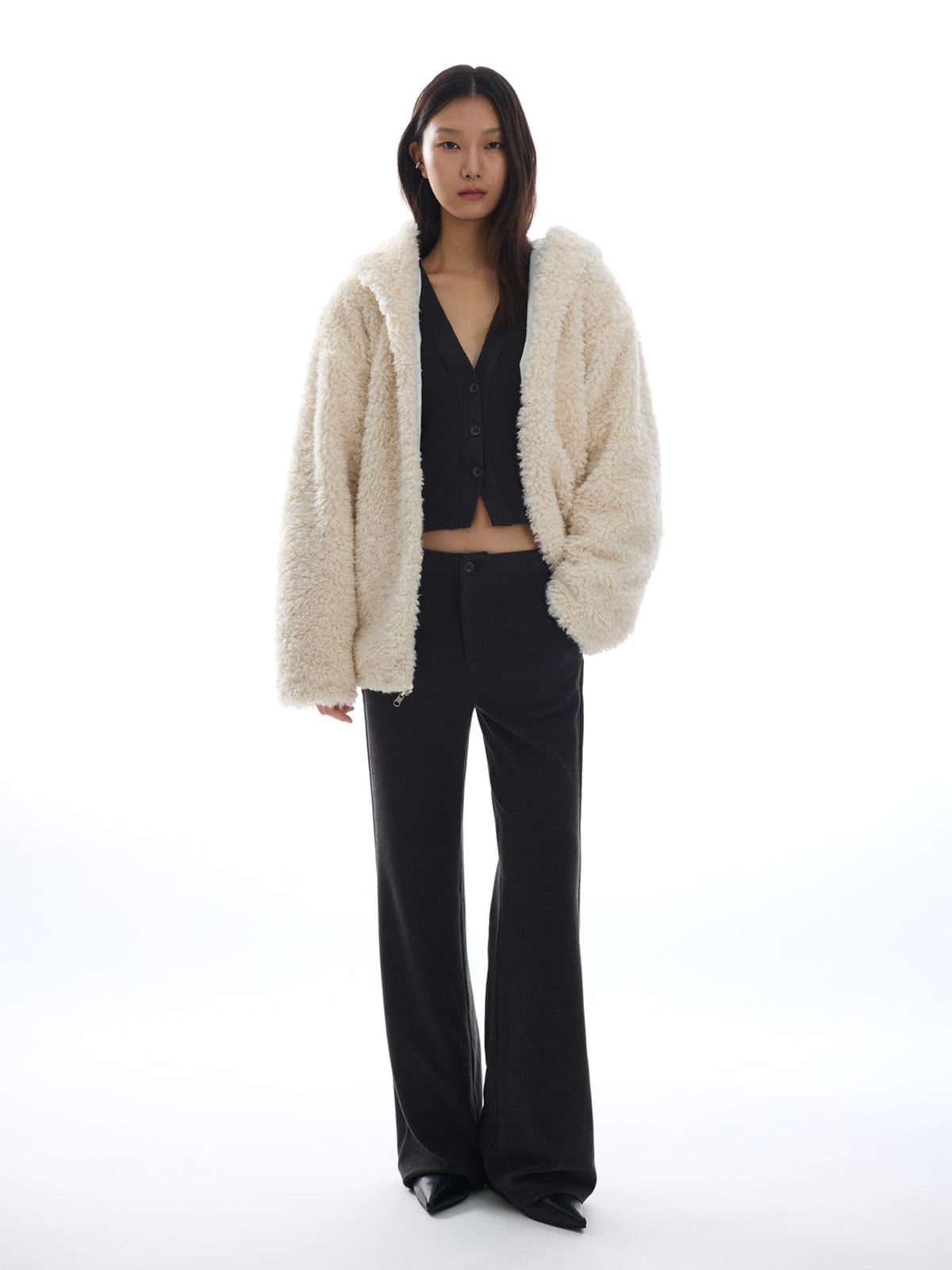 【Studio Doe】Molly Ultra Stretch Fleece Open-Front Top
