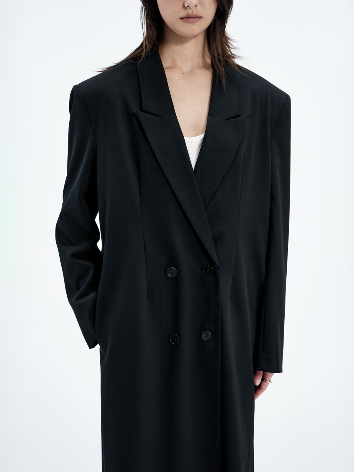 【Studio Doe】StuTurn-Up Cuff Tailored Coat