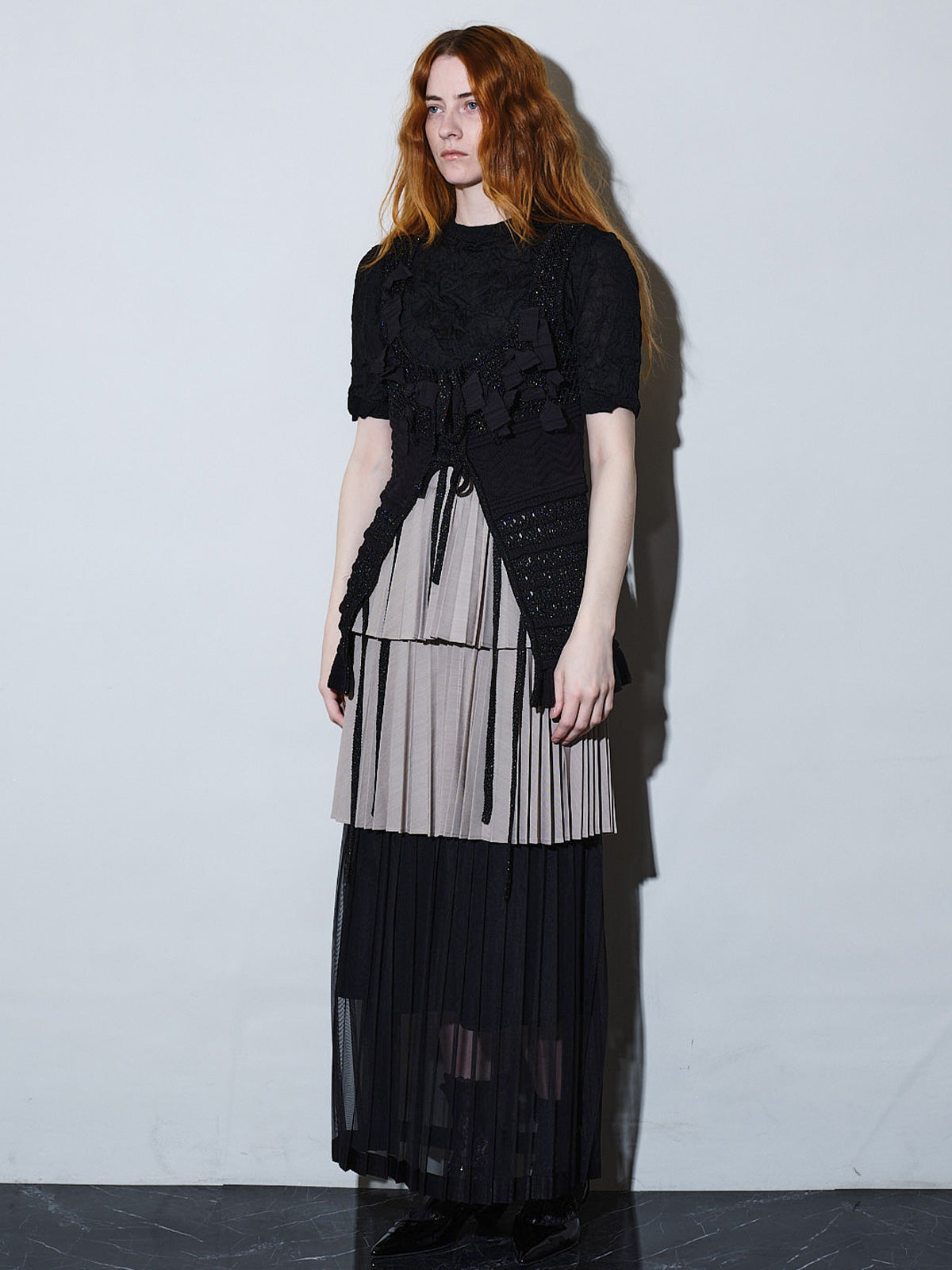 Spica ribbon lame knit