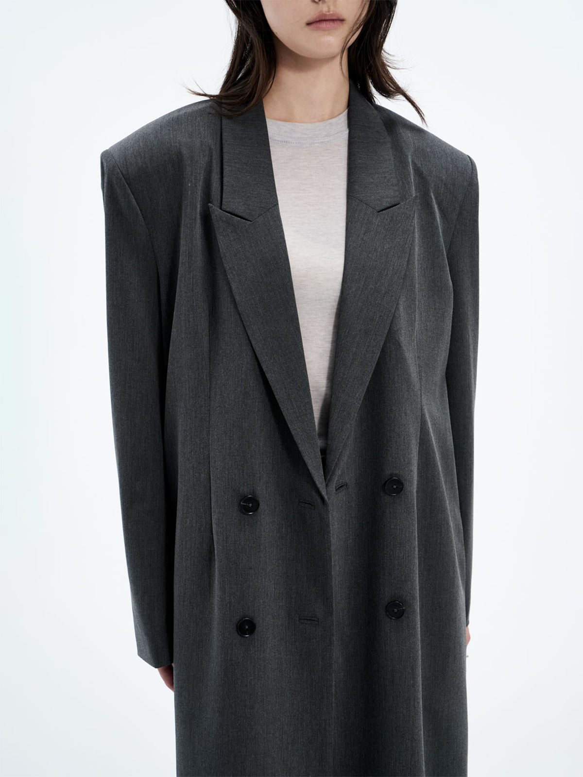 【Studio Doe】StuTurn-Up Cuff Tailored Coat
