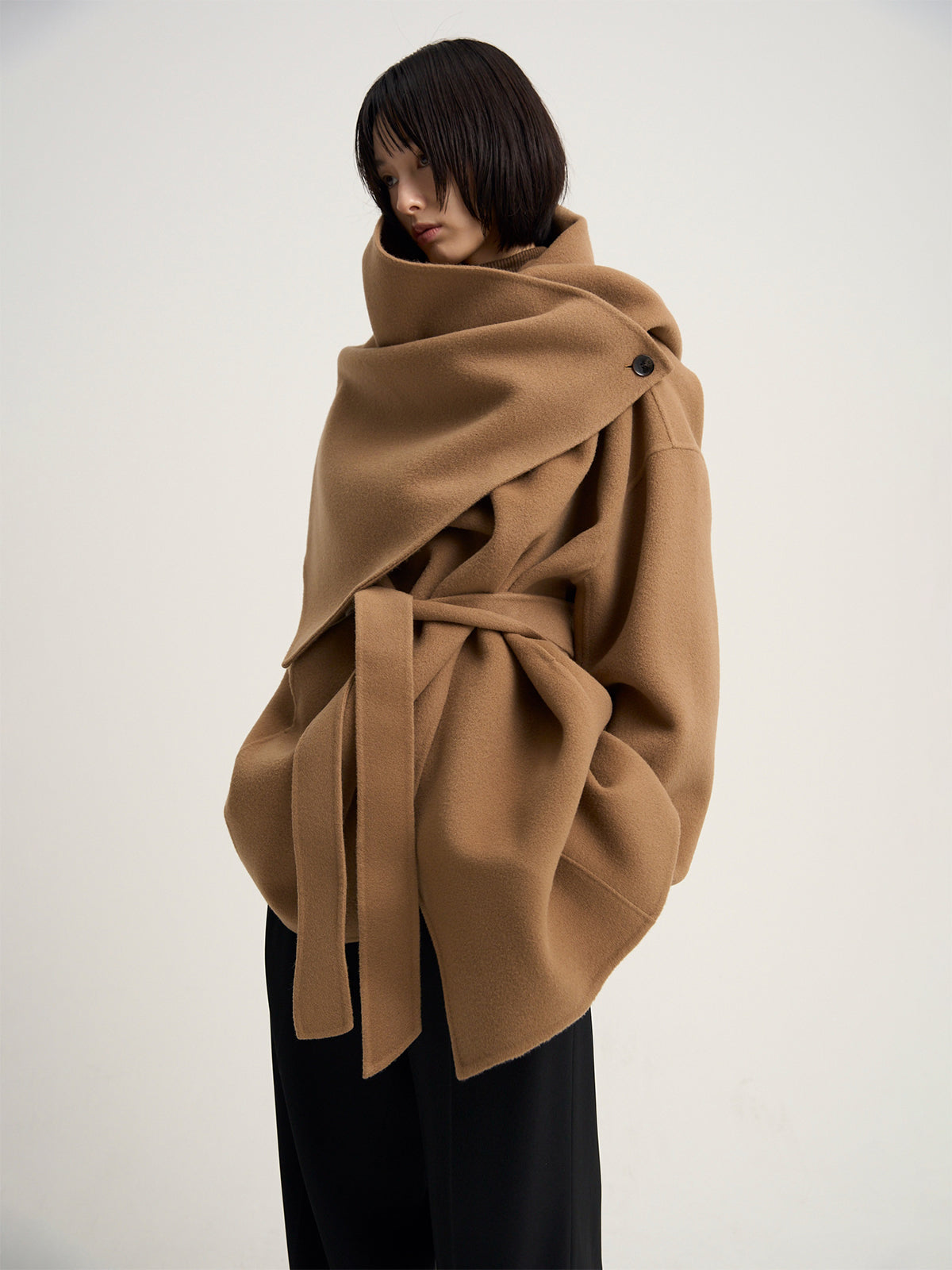 【Venica】Doubleface muffler coat