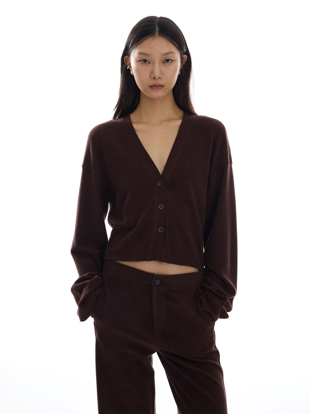 【Studio Doe】Molly Ultra Stretch Fleece Open-Front Top