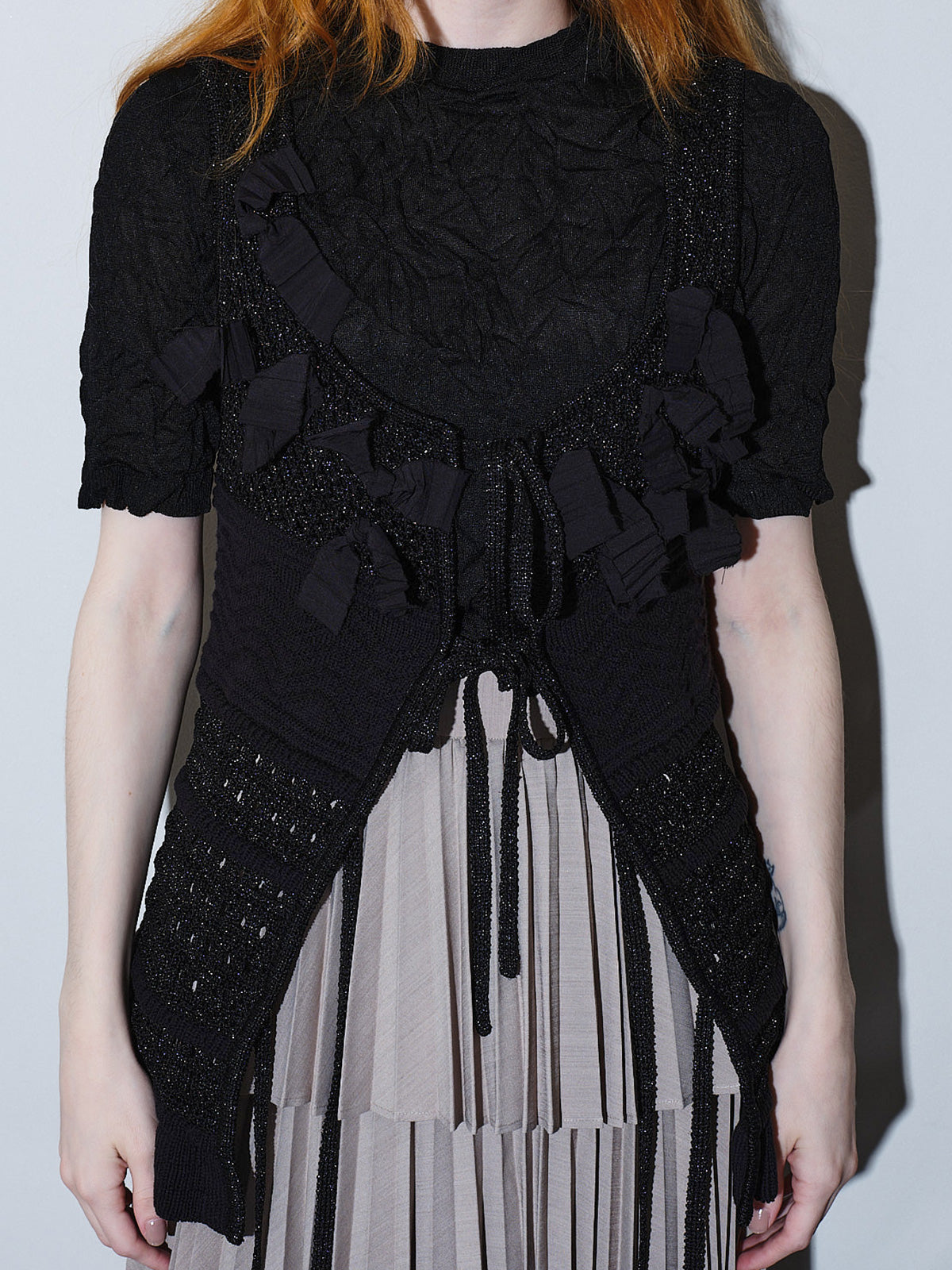 Spica ribbon lame knit