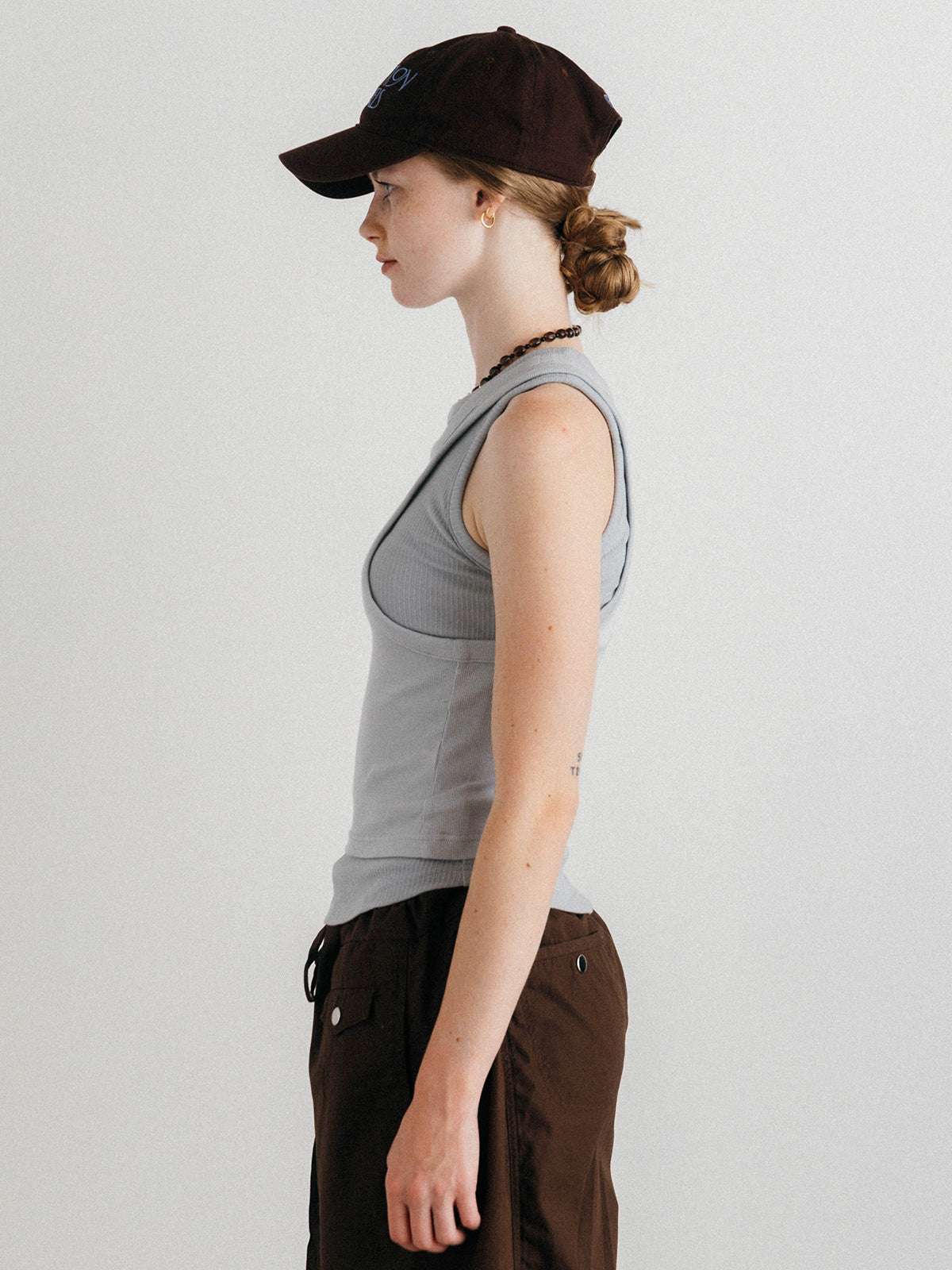 OFFSET RIB TANK TOP