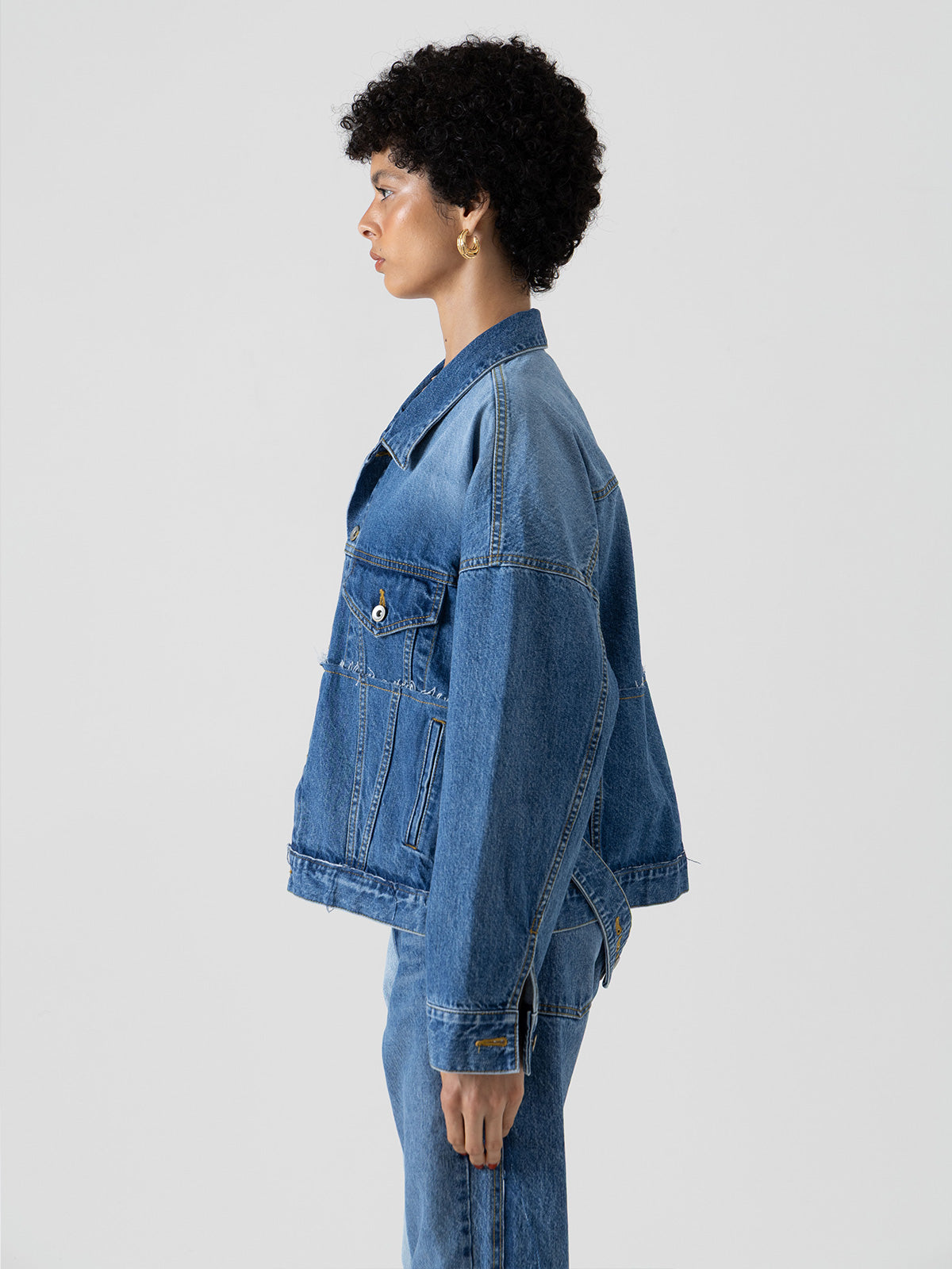 GRADATION WASH DENIM JACKET