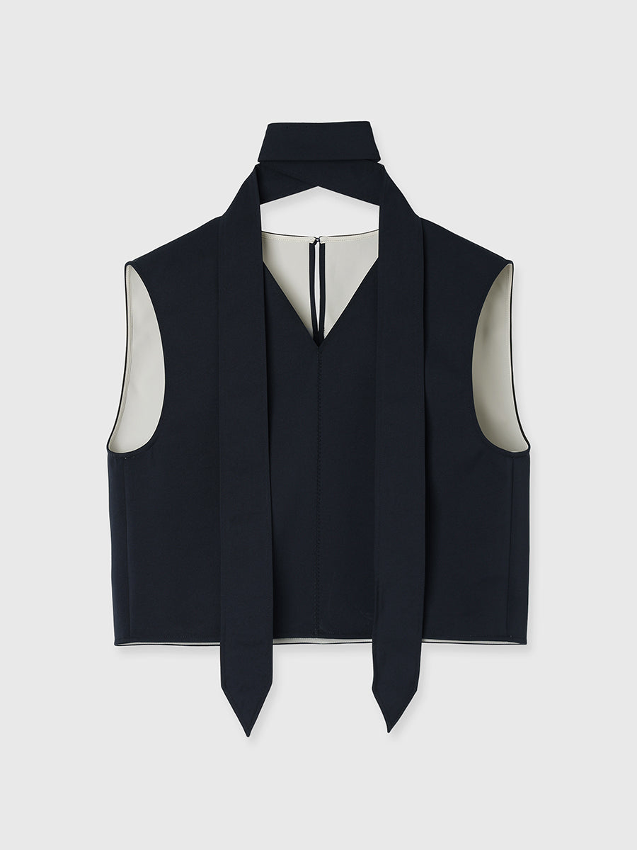 TIE VN BLOUSE