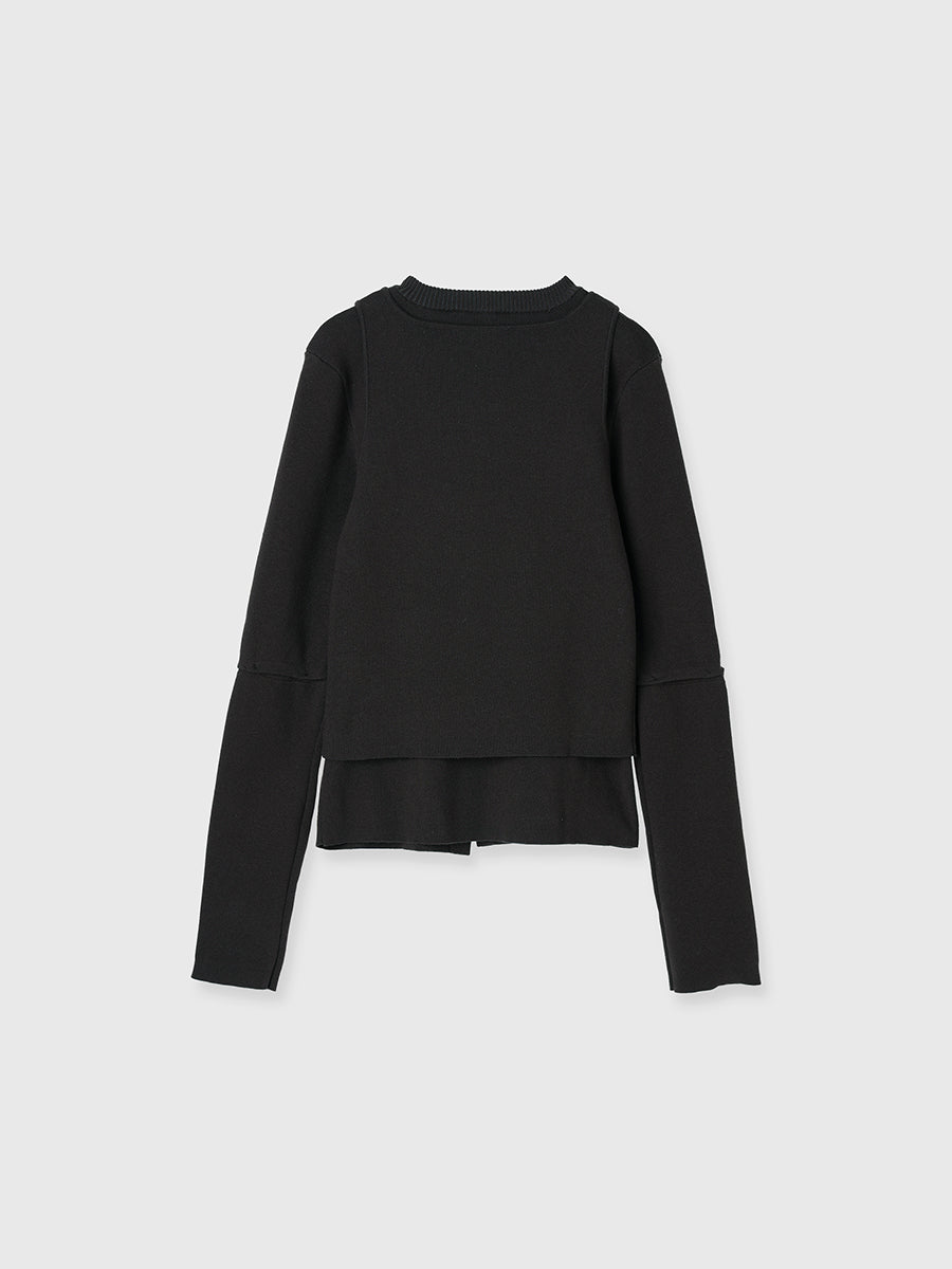 COTTON SILK MULTI KNIT TOPS