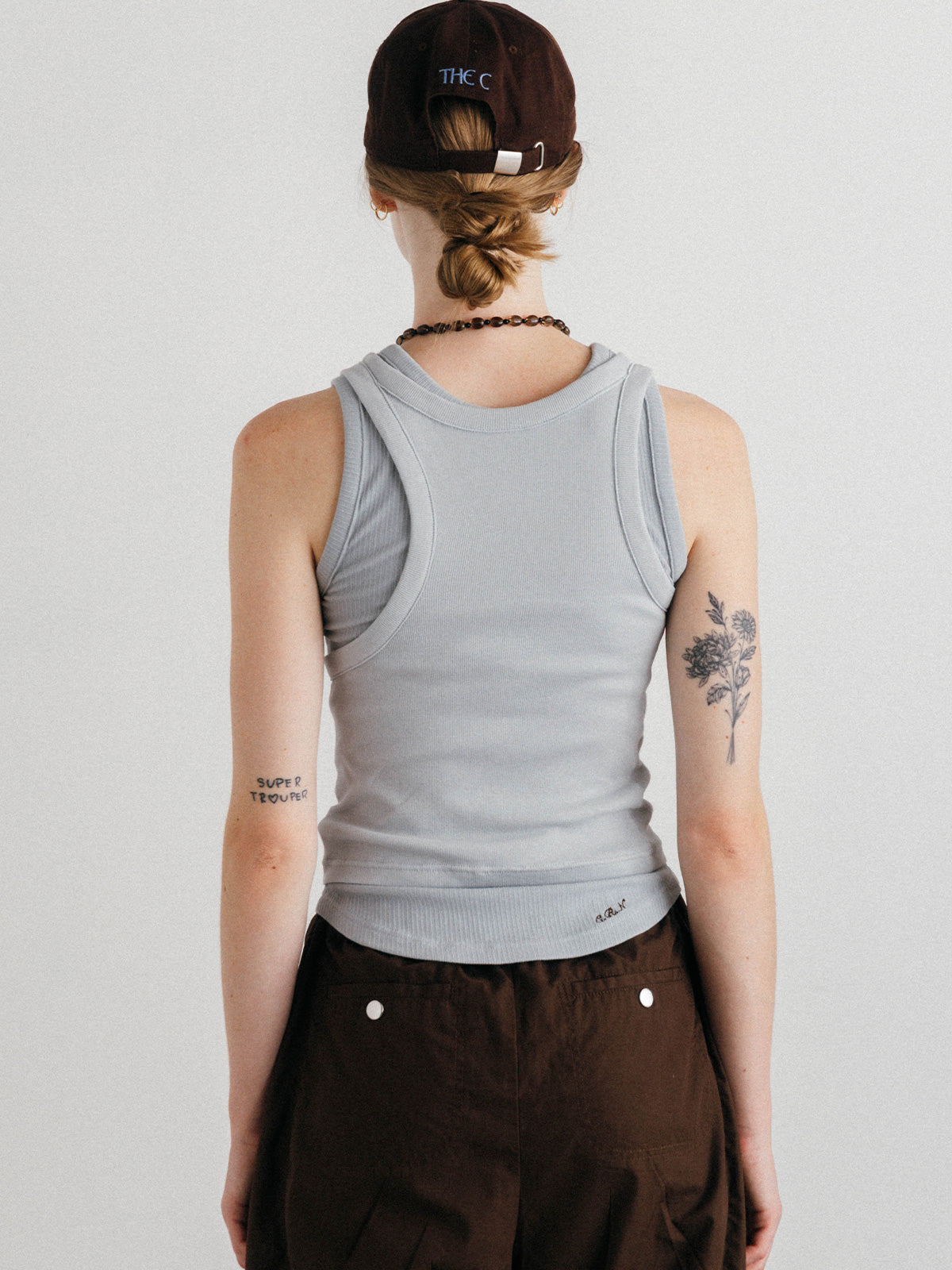 OFFSET RIB TANK TOP