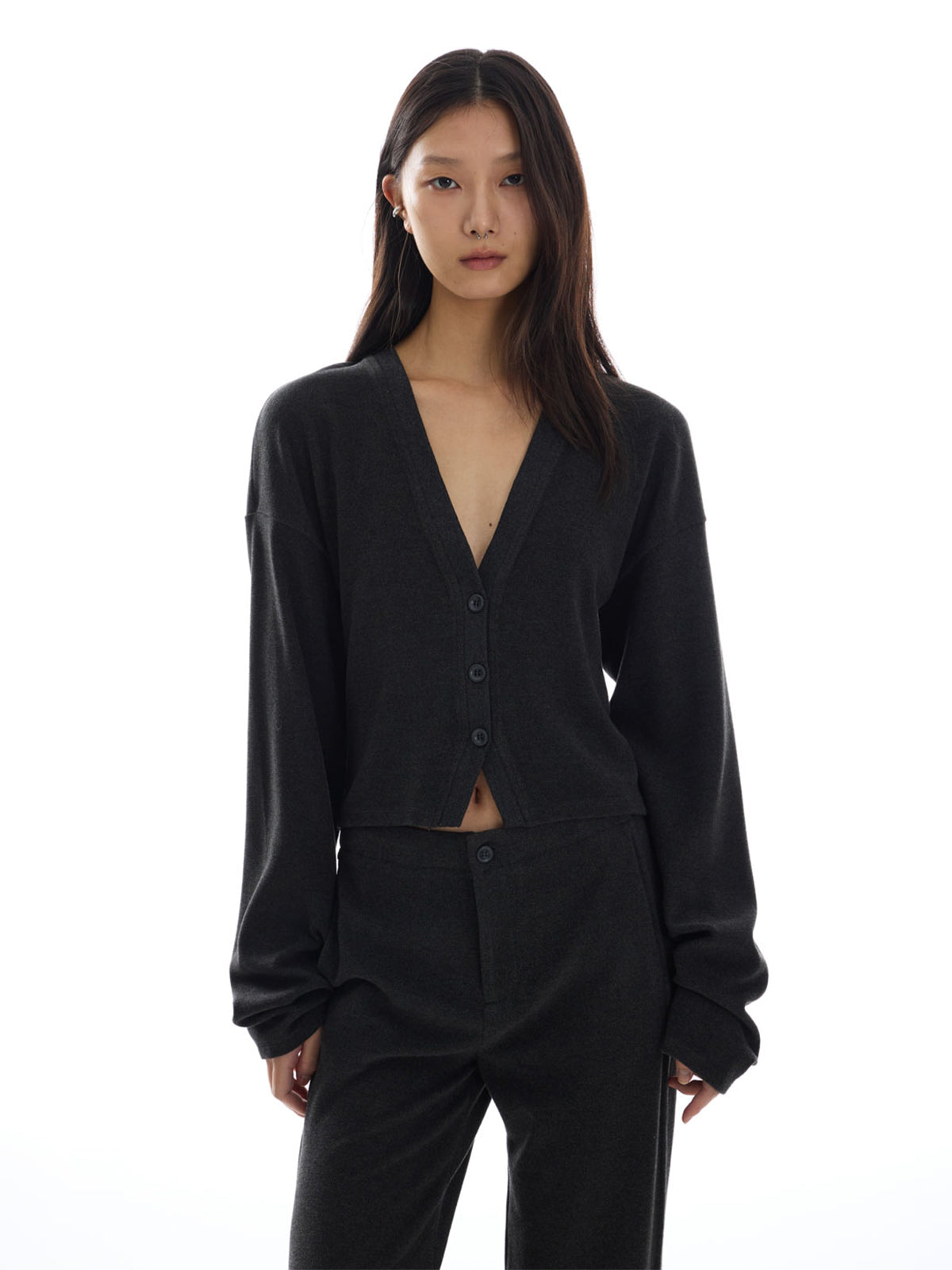 【Studio Doe】Molly Ultra Stretch Fleece Open-Front Top