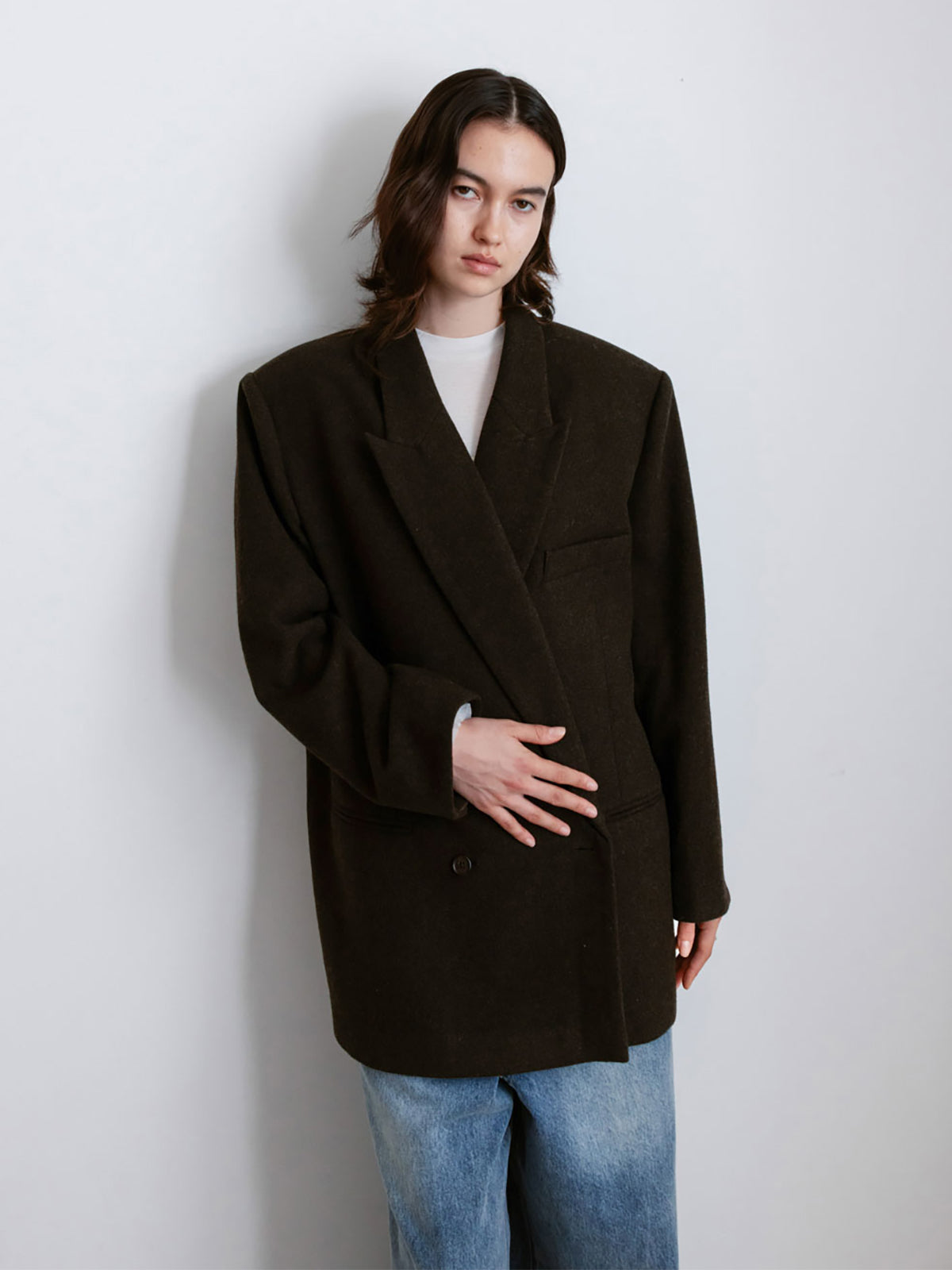 【Studio Doe】Gender Free Wool Double-Breasted Coat