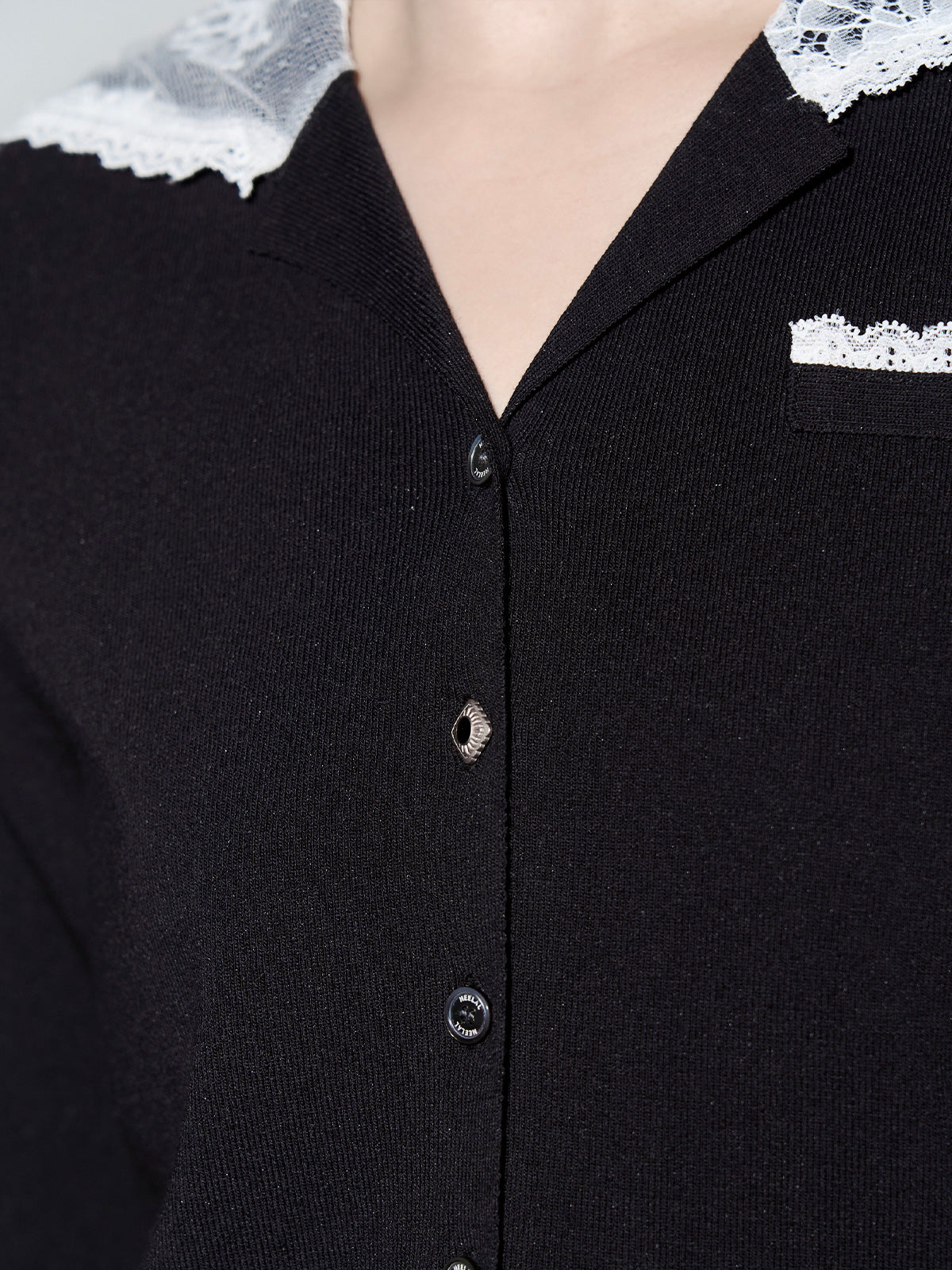 SAILOR COLLAR LACE KNIT