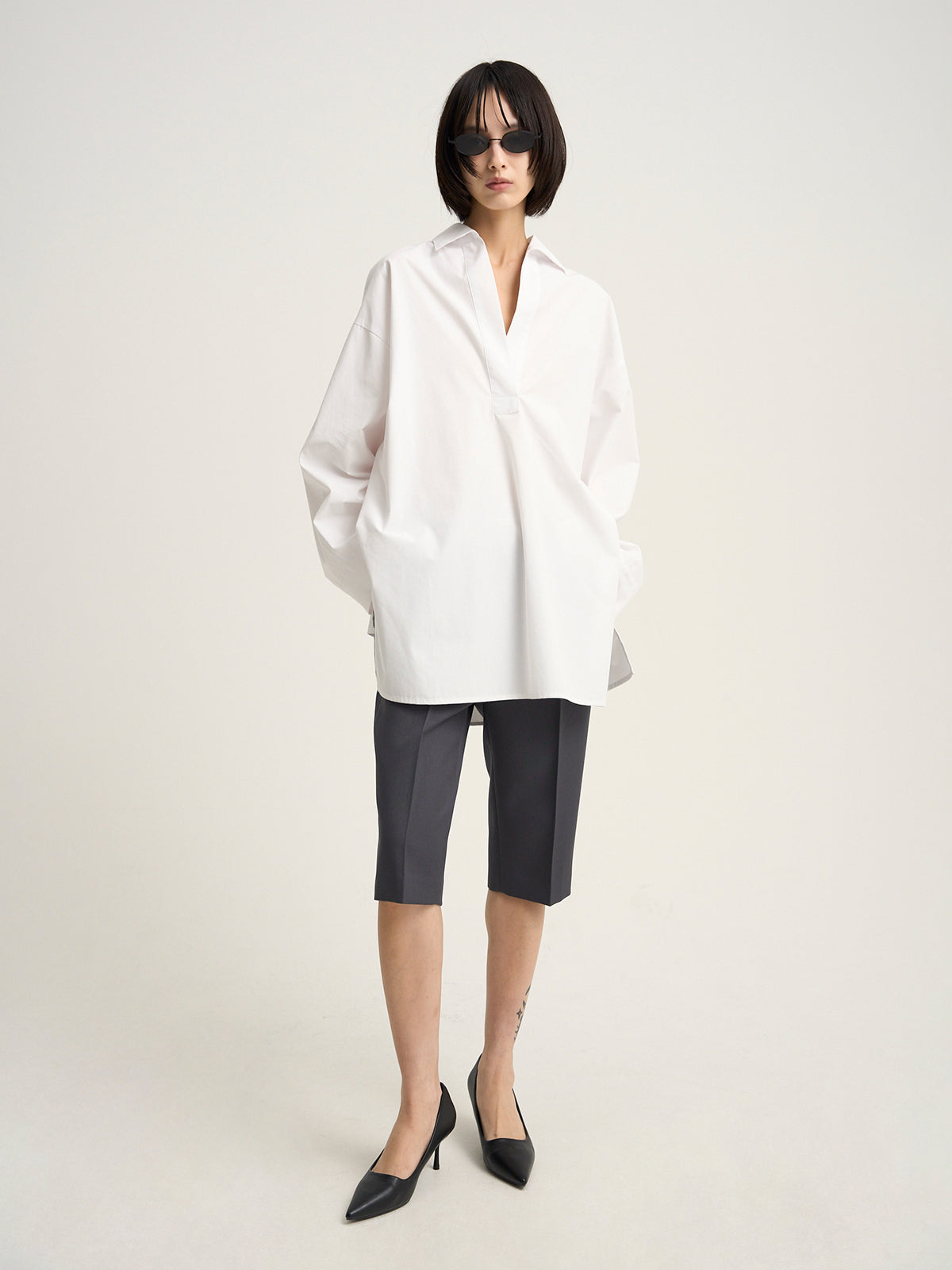 【Venica】Dolman over skipper shirt