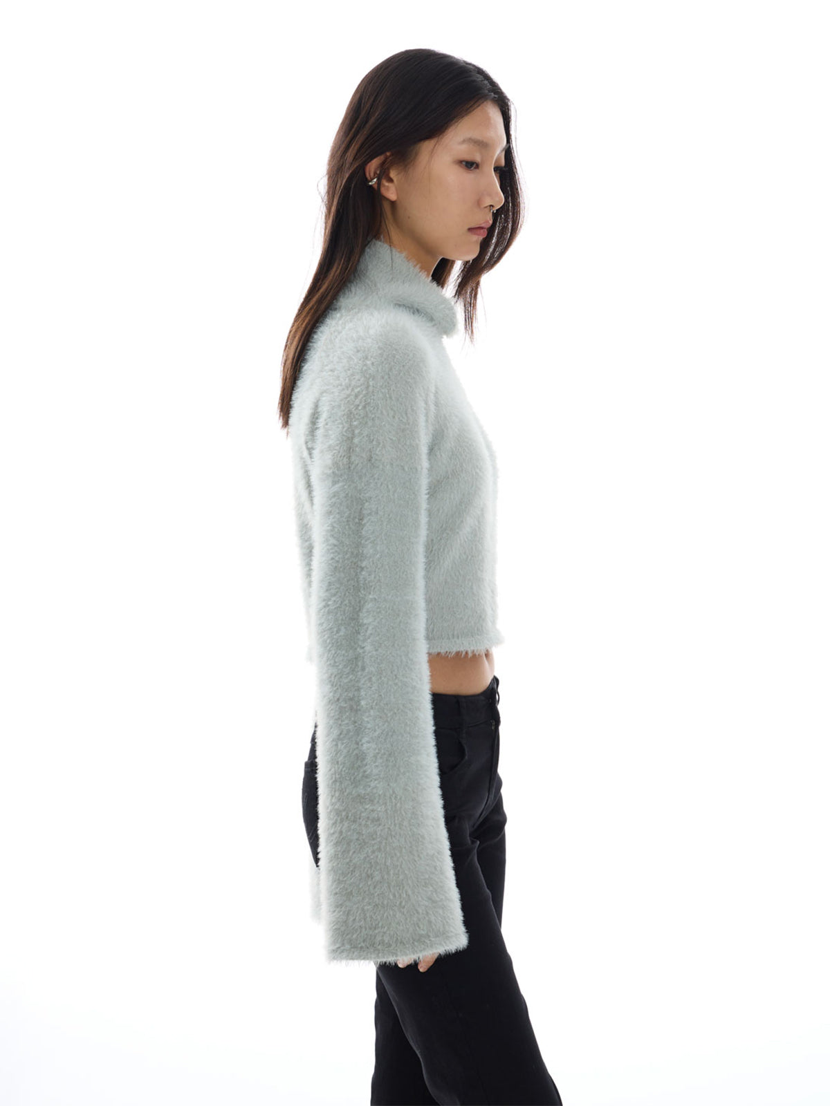 【Studio Doe】Molly Soft Fleece High Neck Cropped Sweater