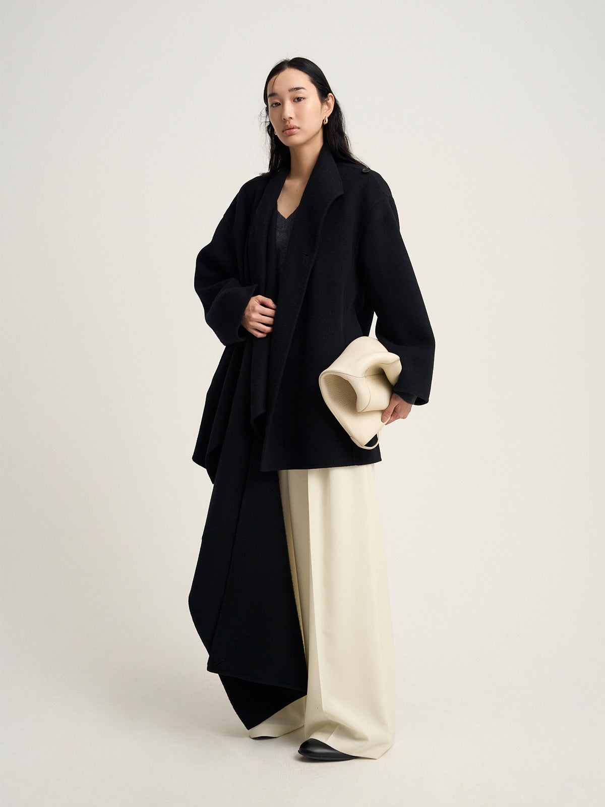 【Venica】Doubleface muffler coat