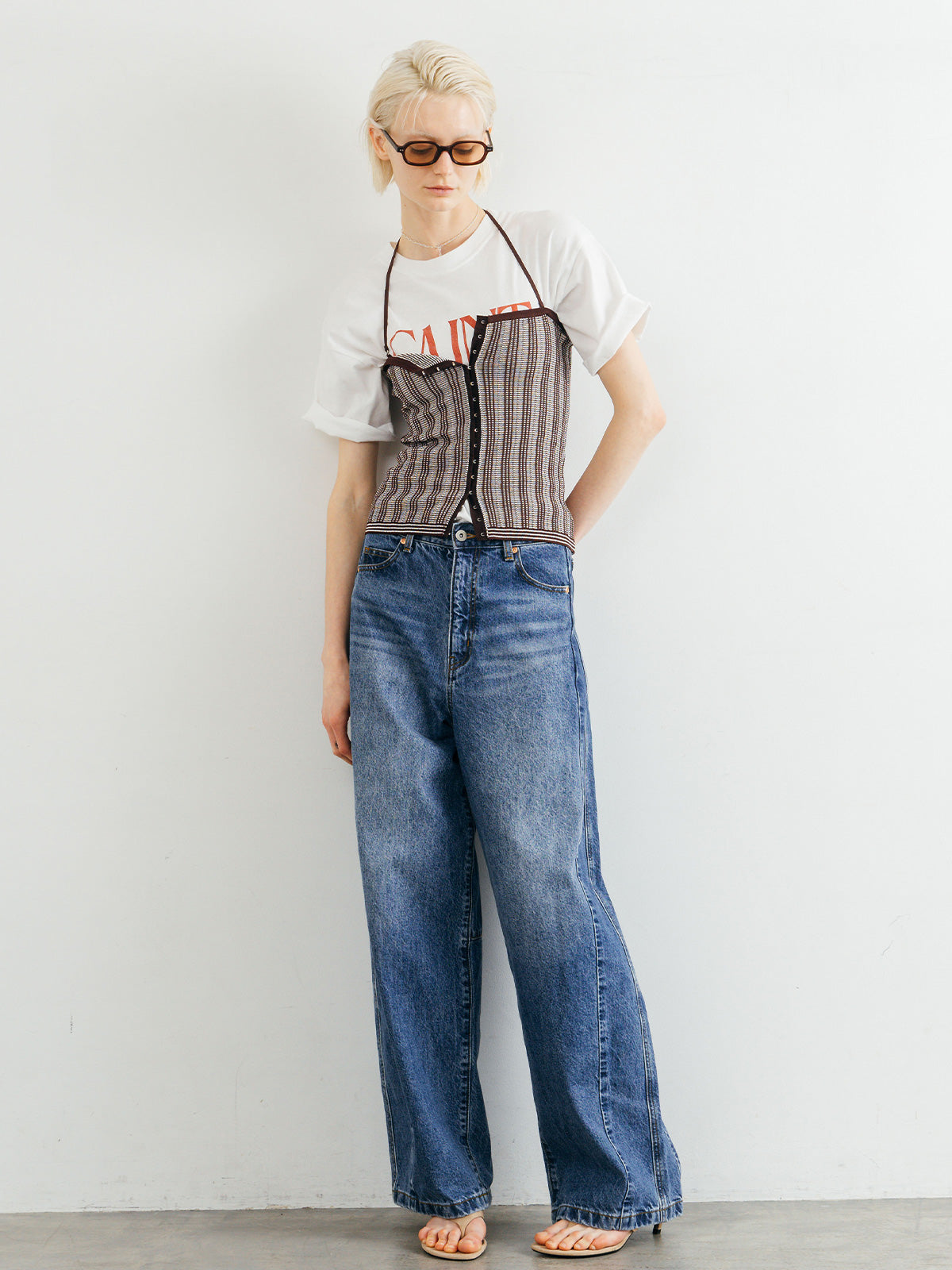 TUCK STITCH BUSTIER