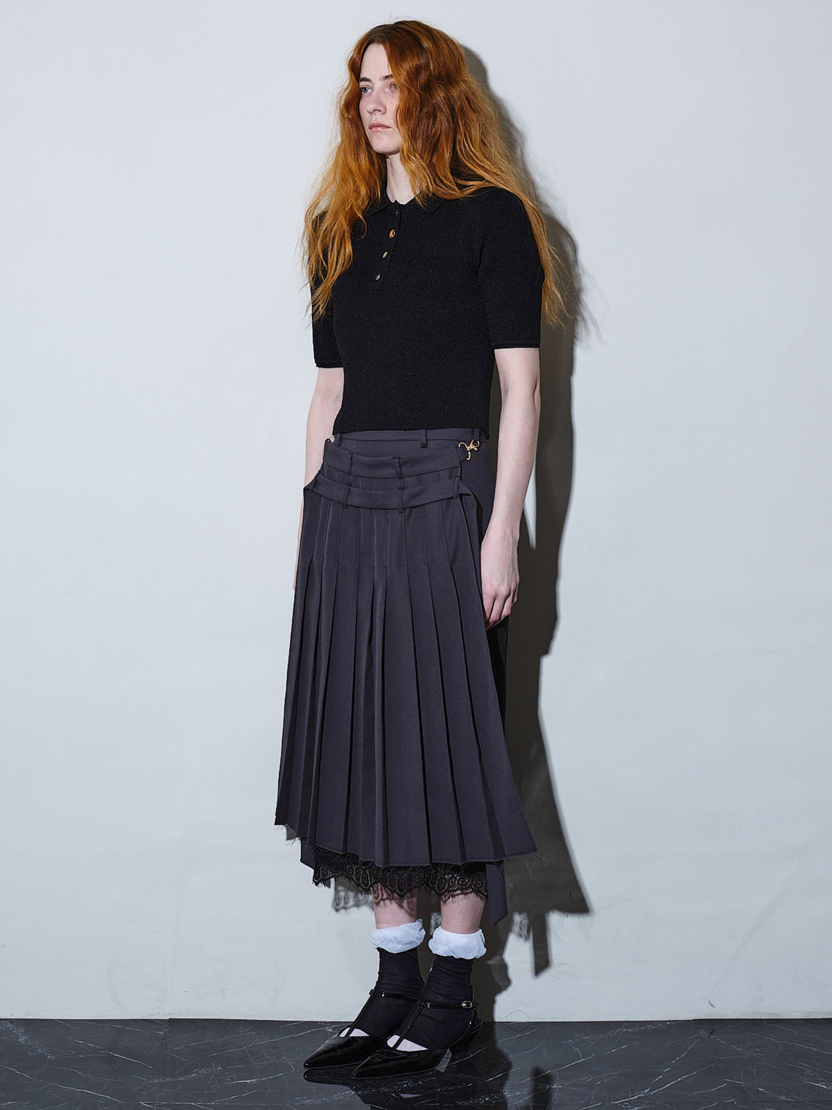 Optical standard polo knit