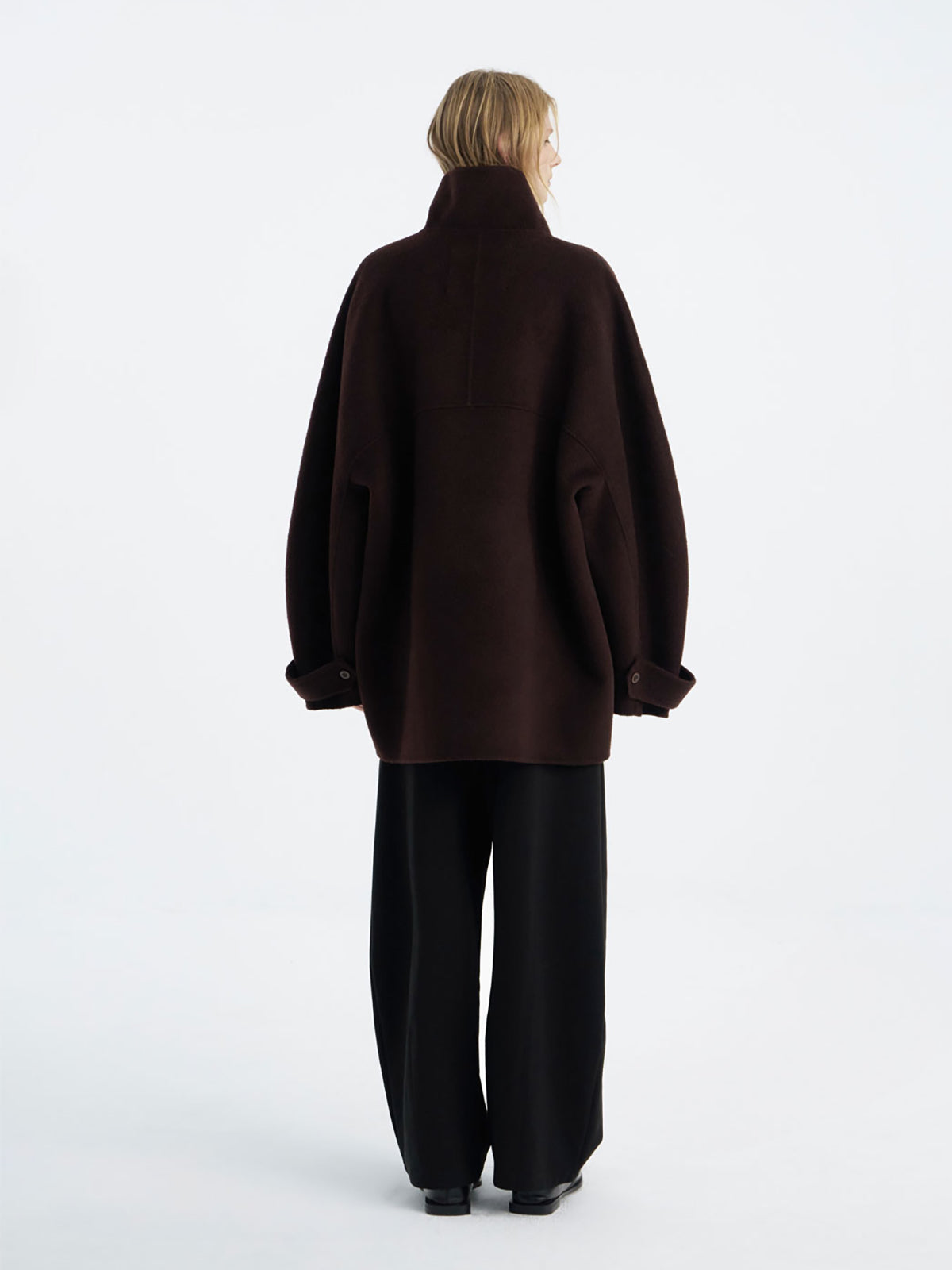 【Studio Doe】100% Wool Volume Sleeve Handmade Coat