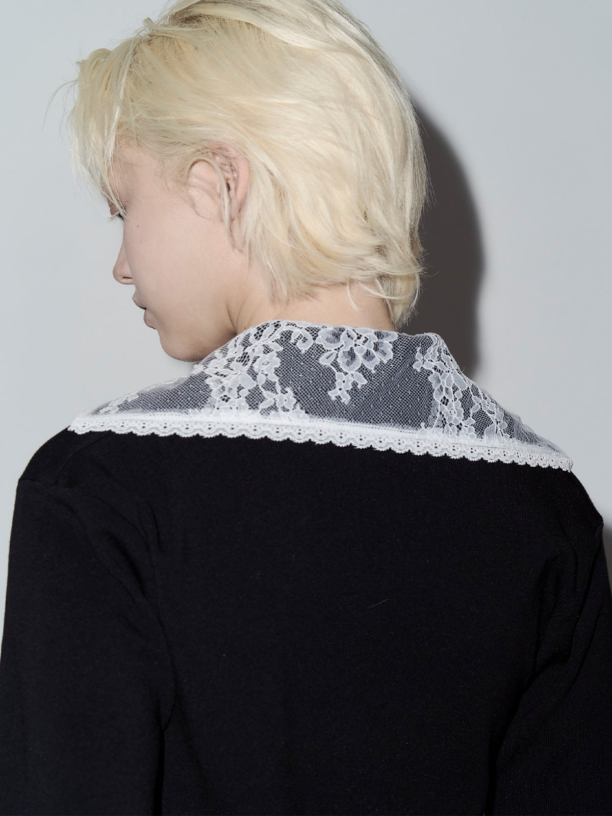 SAILOR COLLAR LACE KNIT
