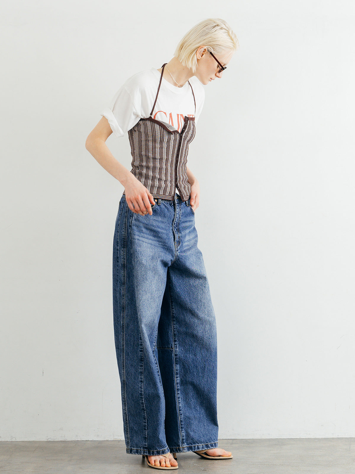 TUCK STITCH BUSTIER