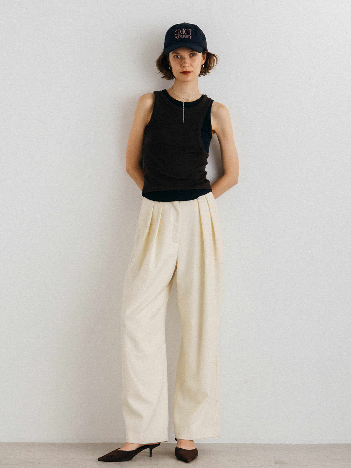 OFFSET RIB TANK TOP