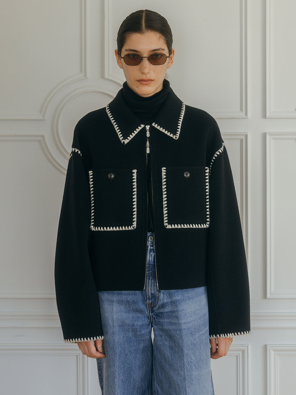 FINE WOOL OVER HIGH NECK TOPS