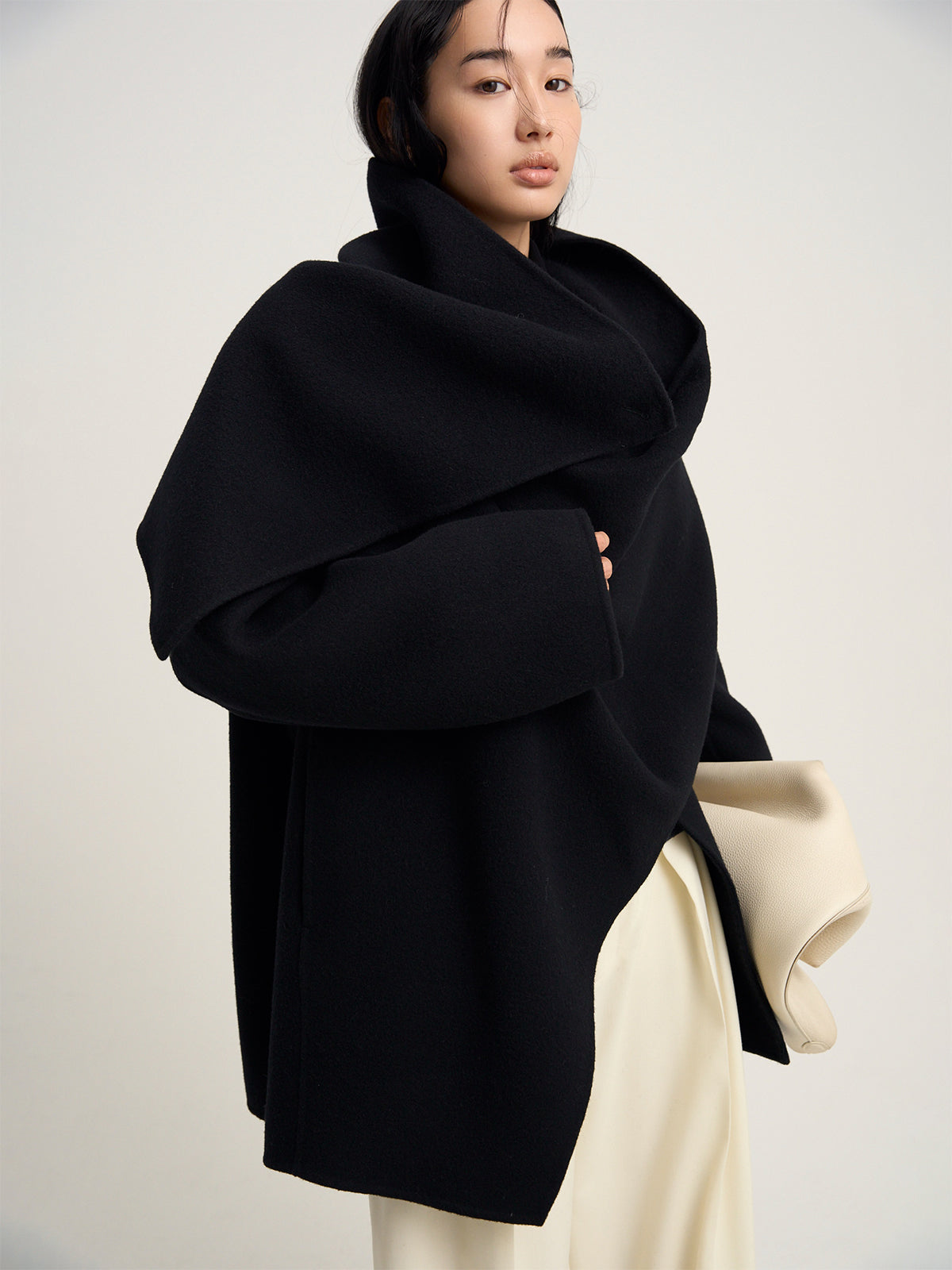 【Venica】Doubleface muffler coat