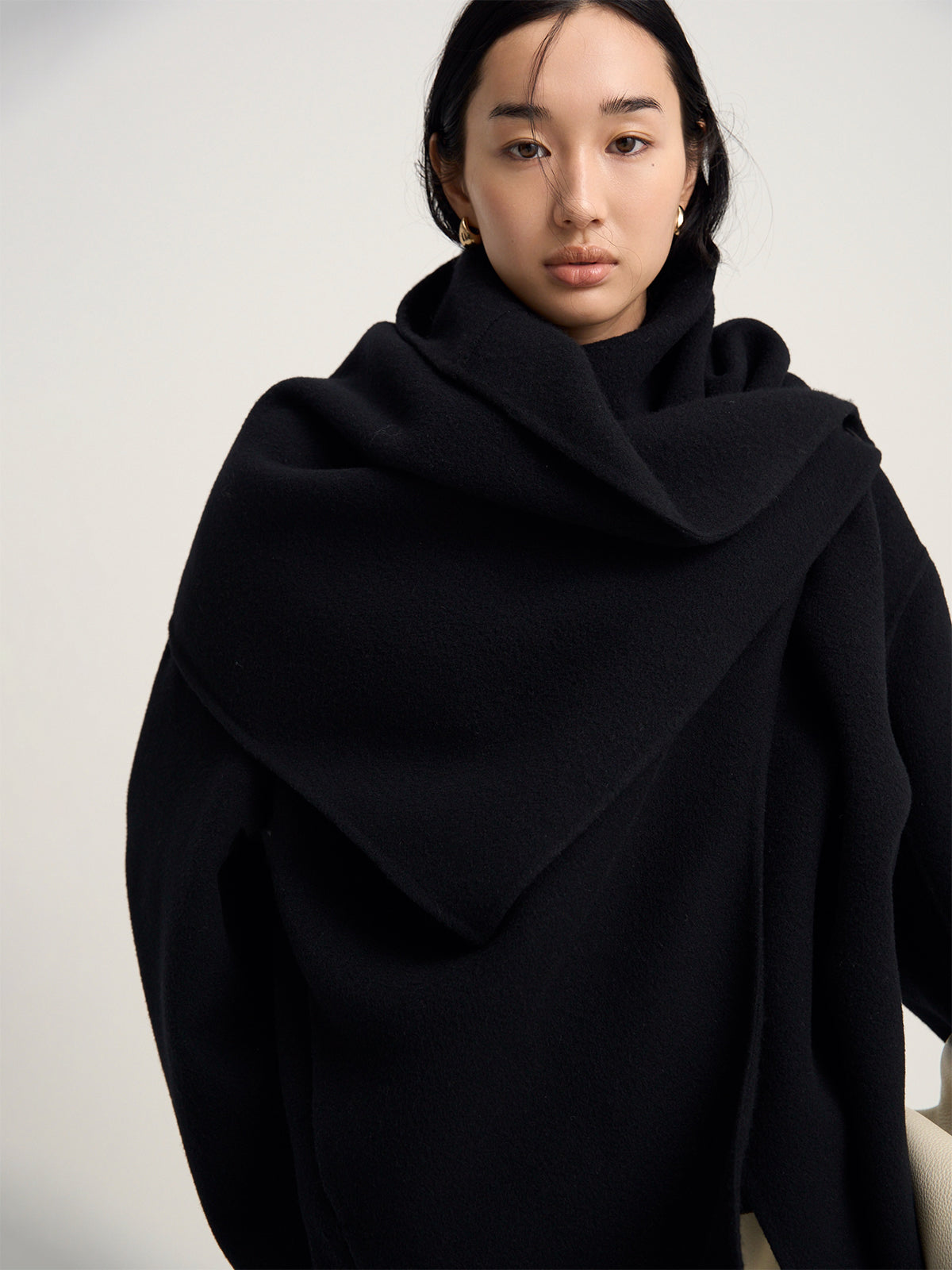 【Venica】Doubleface muffler coat
