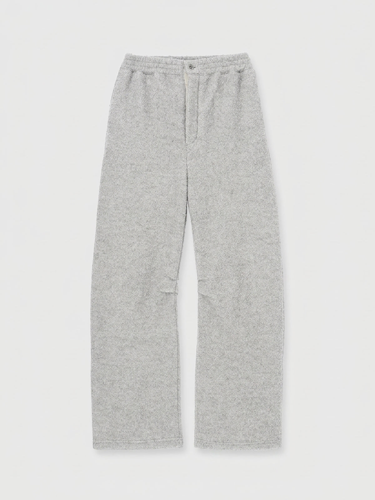WOOL FLEECE CURVE PANTS