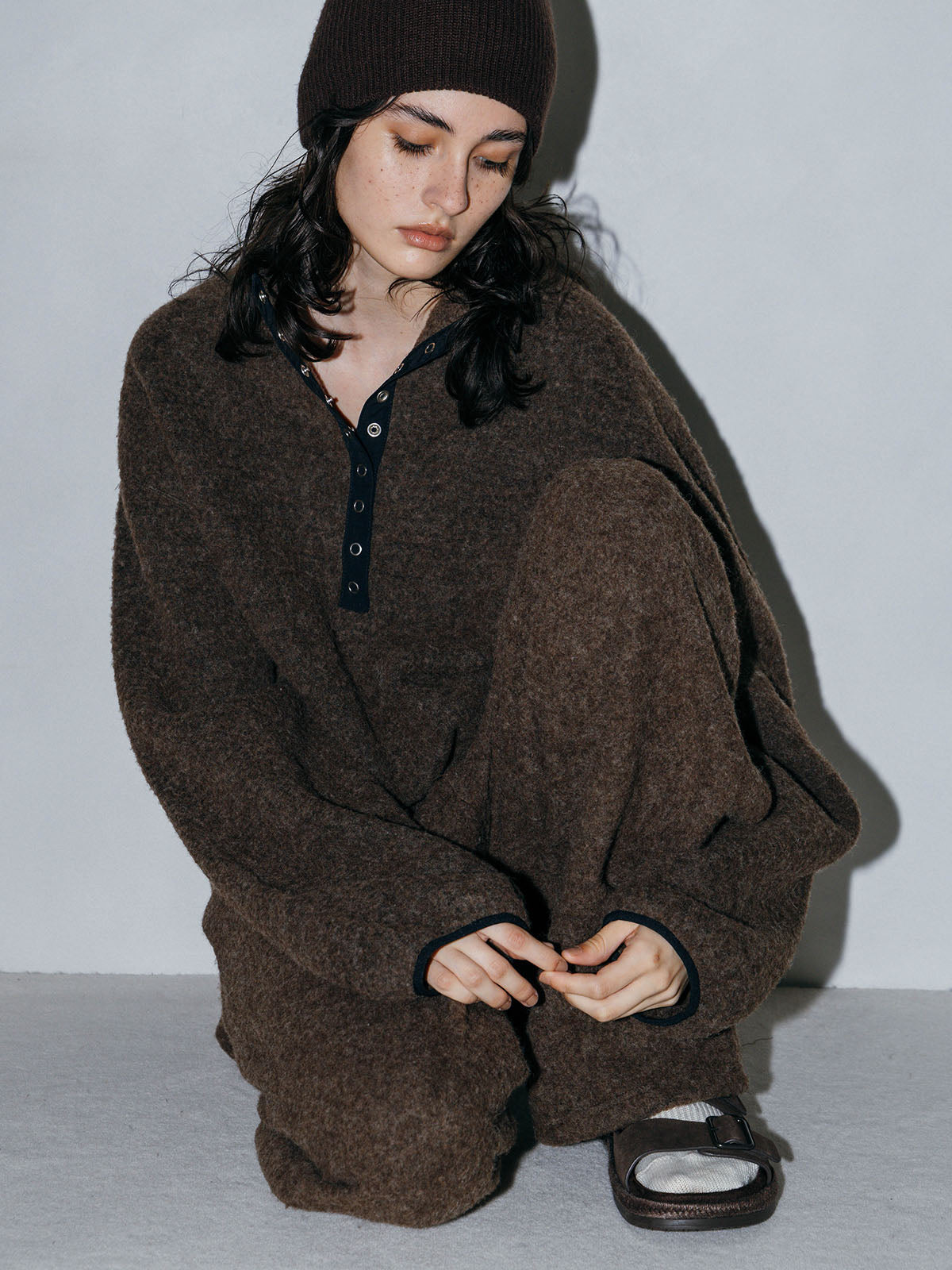 WOOL FLEECE TOP