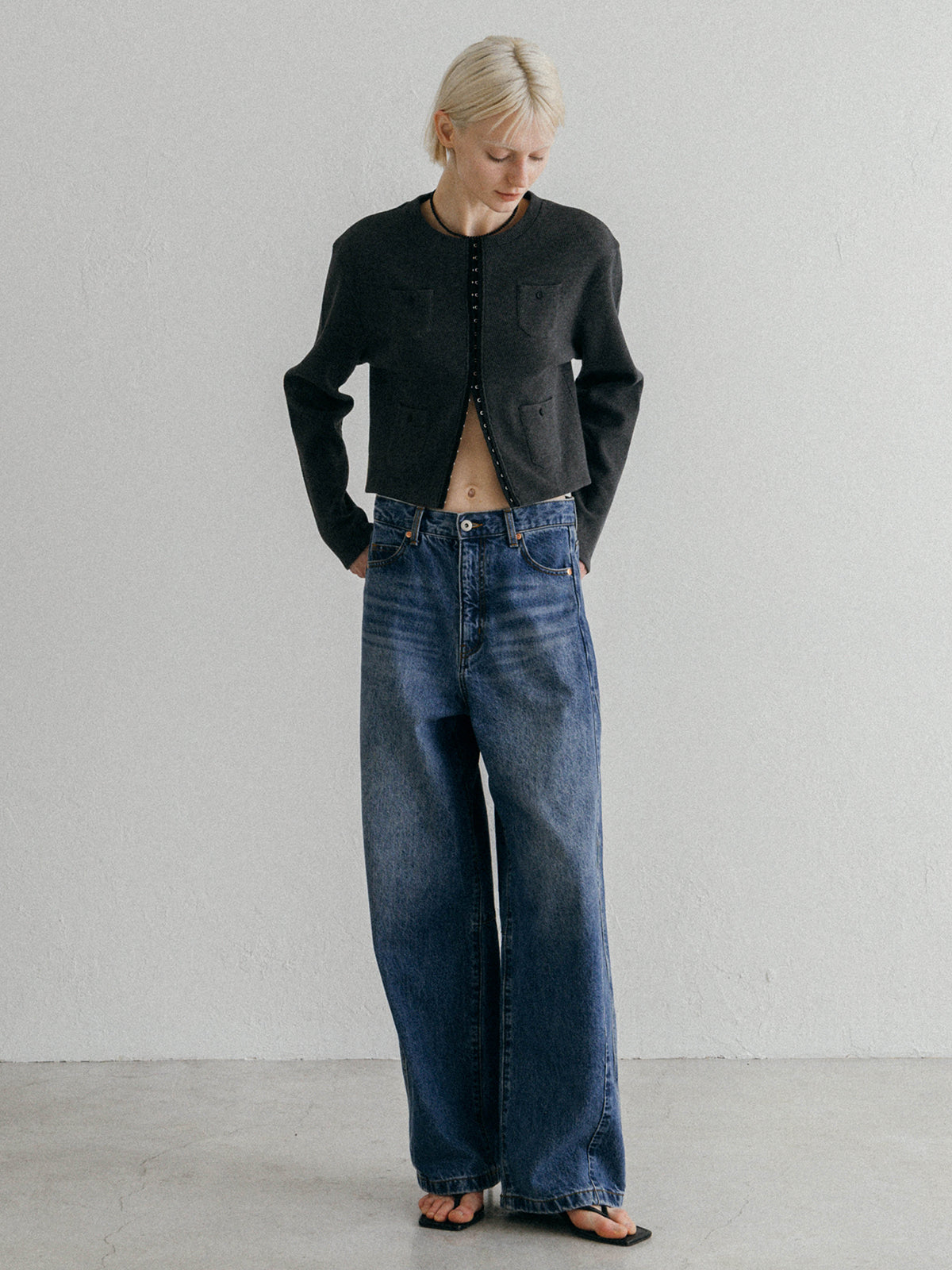 WIDE BEETLE DENIM PANTS